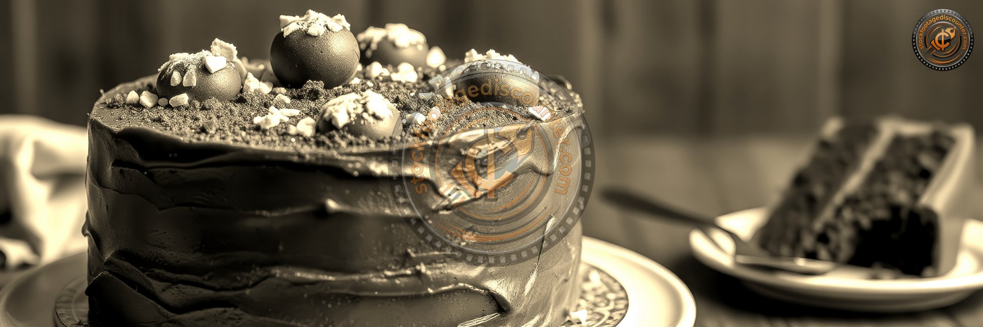 I n d u l g i n g   i n   a   r i c h   c h o c o l a t e   c a k e   t o p p e d   w i t h   e x q u i s i t e   d e c o r a t i o n s   f o r   a   s p e c i a l   c e l e b r a t i o n