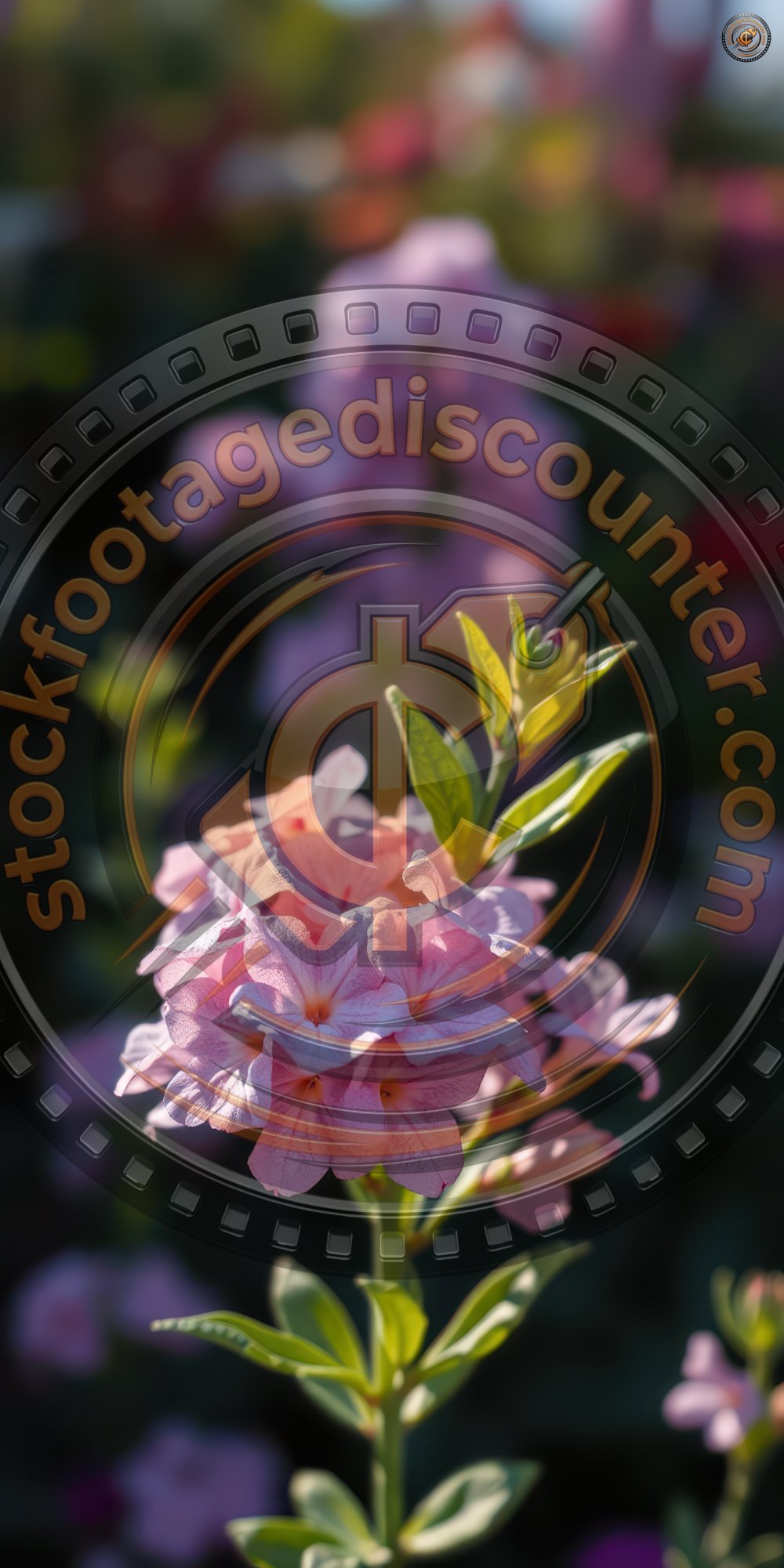 Beautiful pink flowers in a vibrant garden during early morning sunlight