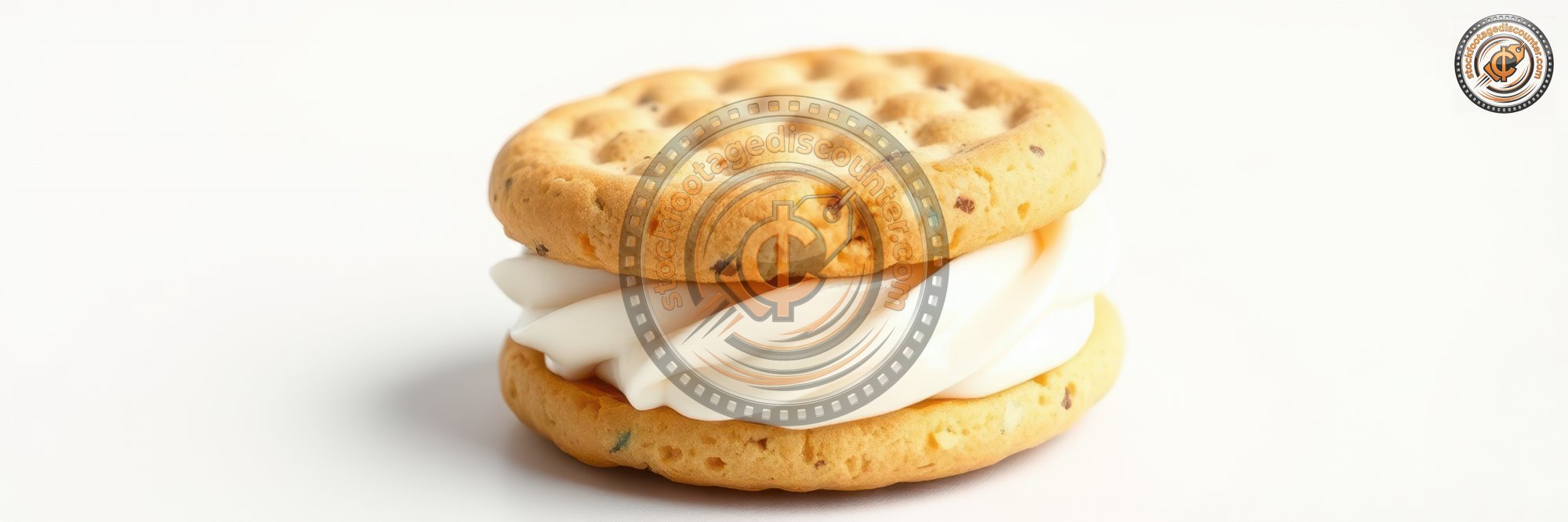 Delicious cream-filled cookie treat with crunchy outer layer and soft filling for a delightful dessert experience