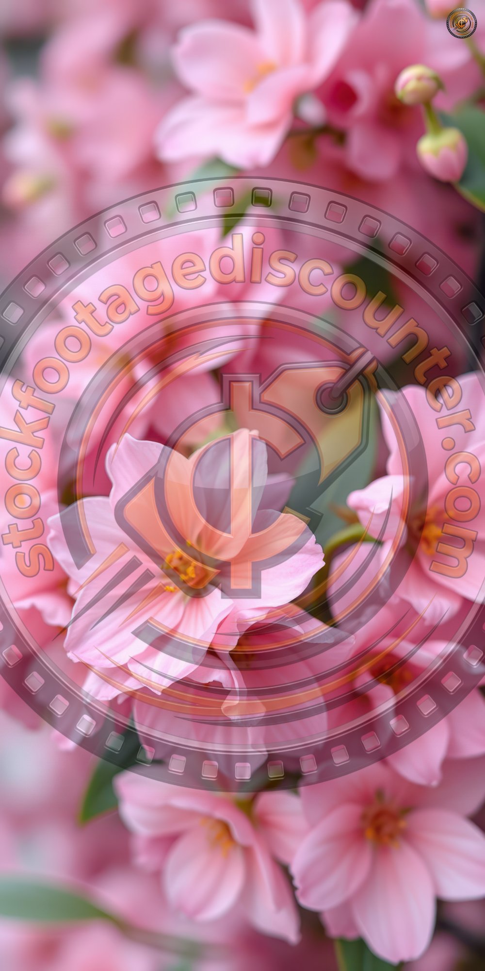 Beautiful cluster of pink flowers blooming in a sunny garden during spring season