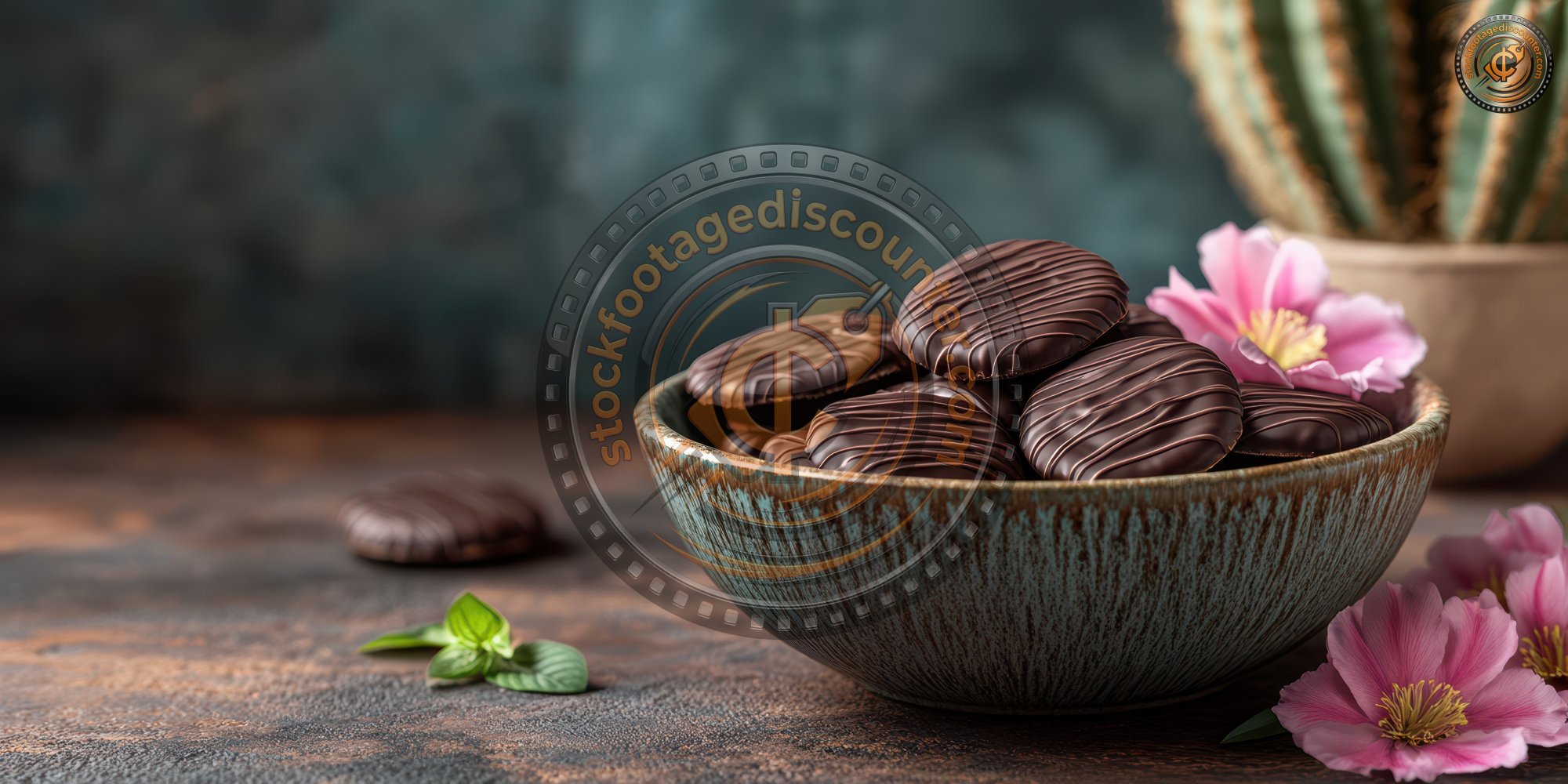 A Bowl Of Chocolate Dipped Cookies Garnished With 64f577fb C468 45fa 953e Cf83a6c389f2 2 Gigapixel Standard 6x