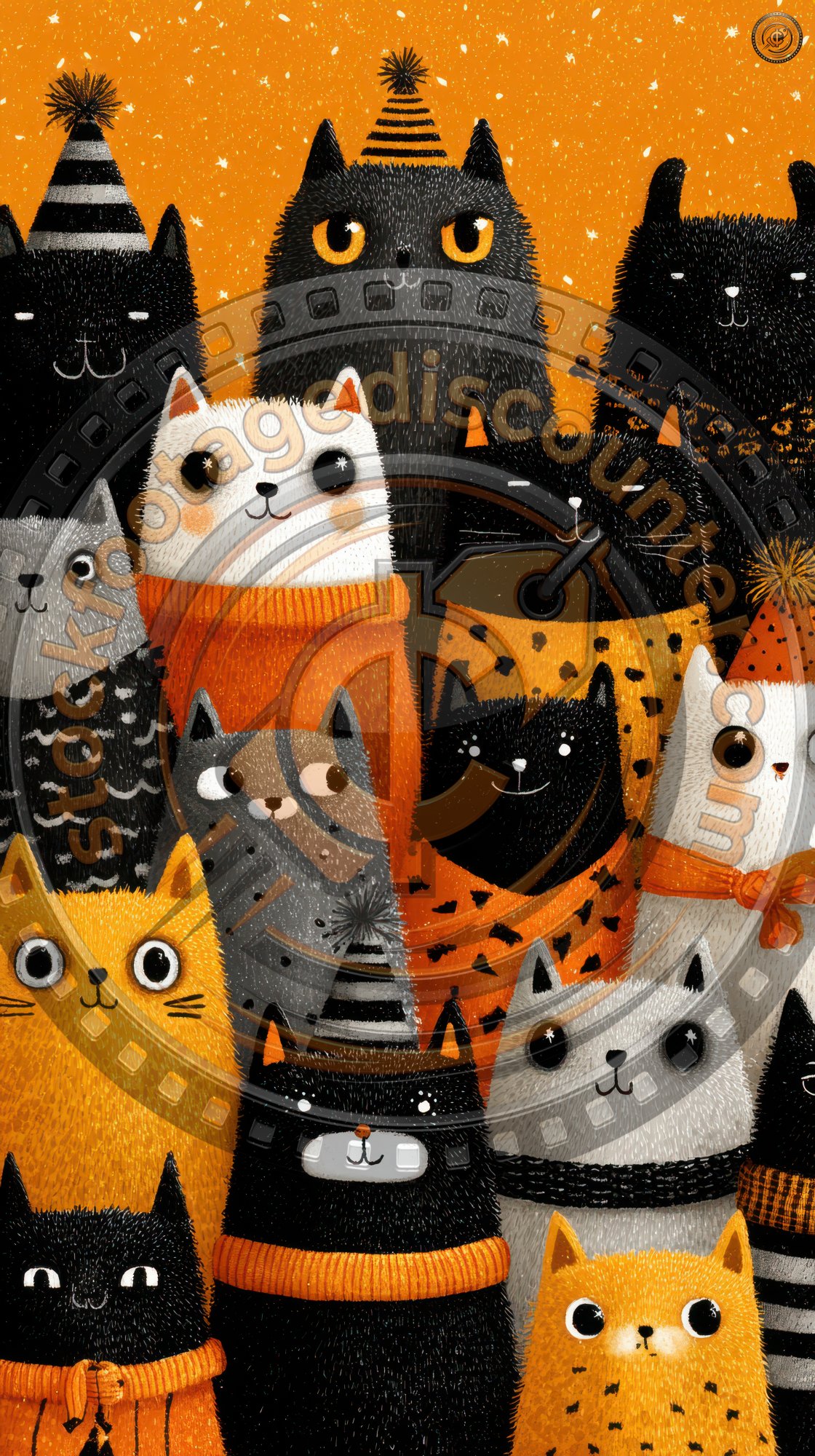 A Charming Halloween Wallpaper Featuring Adorabl C54158d1 8ac6 4a5f B05f 802ee908c042 0 Gigapixel Standard 6x