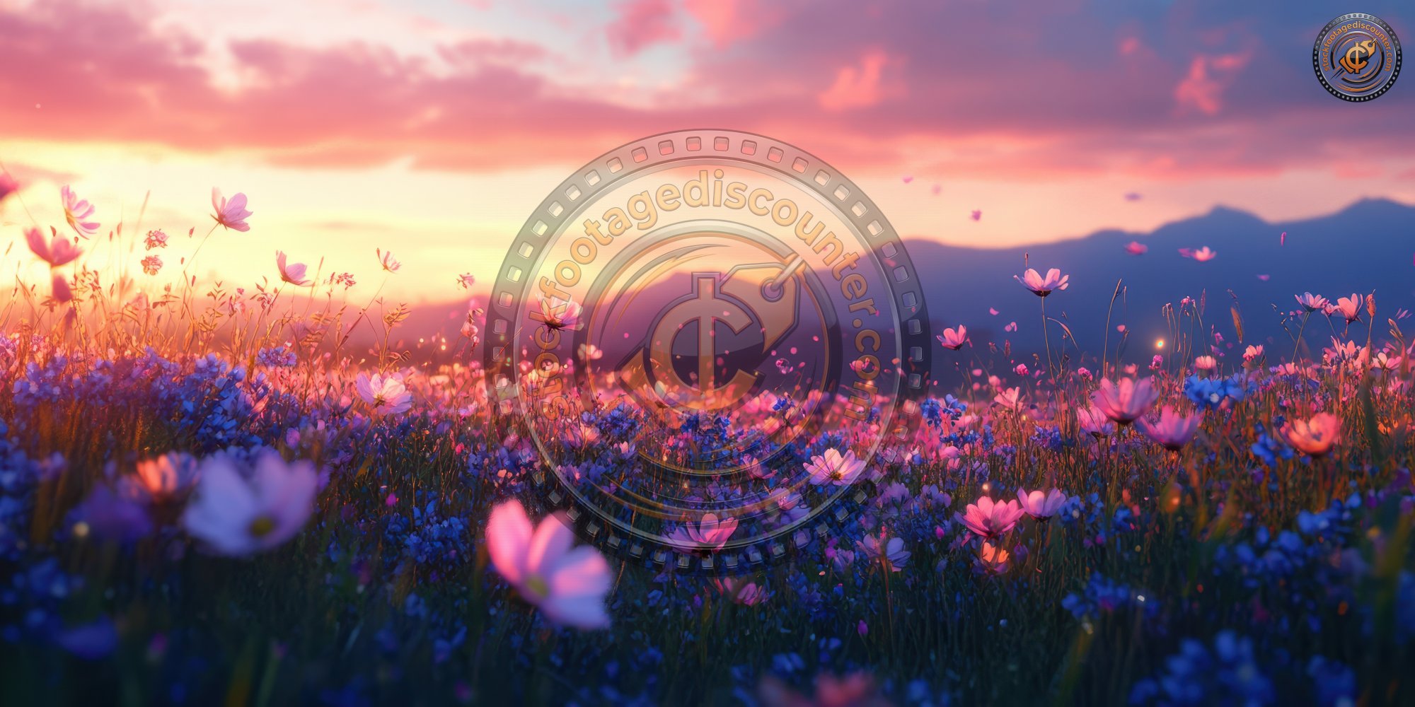 A Field Of Wildflowers At Twilight With The Flowe 24b0a718 2ce1 4a24 9bfe 60d4f3437134 1 Gigapixel Standard 6x