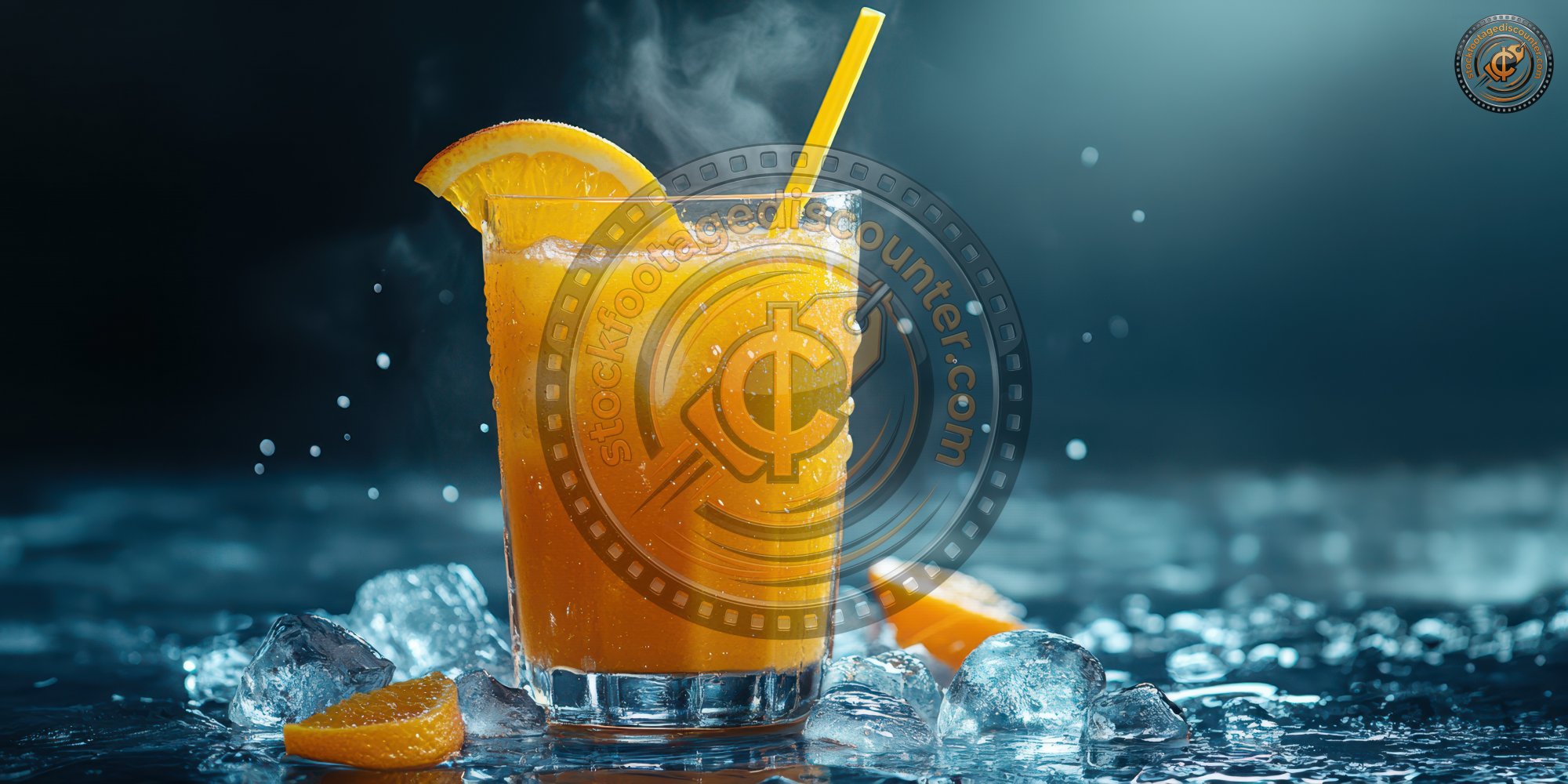 A Glass Of Orange Juice With Ice Cubes And A Stra E99a4688 0b0a 4088 Bb45 09188377a83d 3 Gigapixel Standard 6x