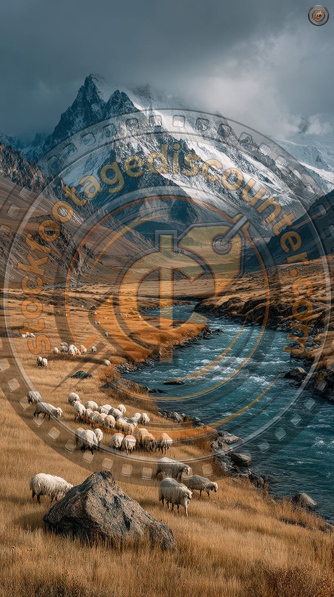 A Herd Of Sheep Grazing On The Bank Of The River E475860f 9f58 4afd 8e9b 8c1f517279cc 2 Gigapixel Standard 6x