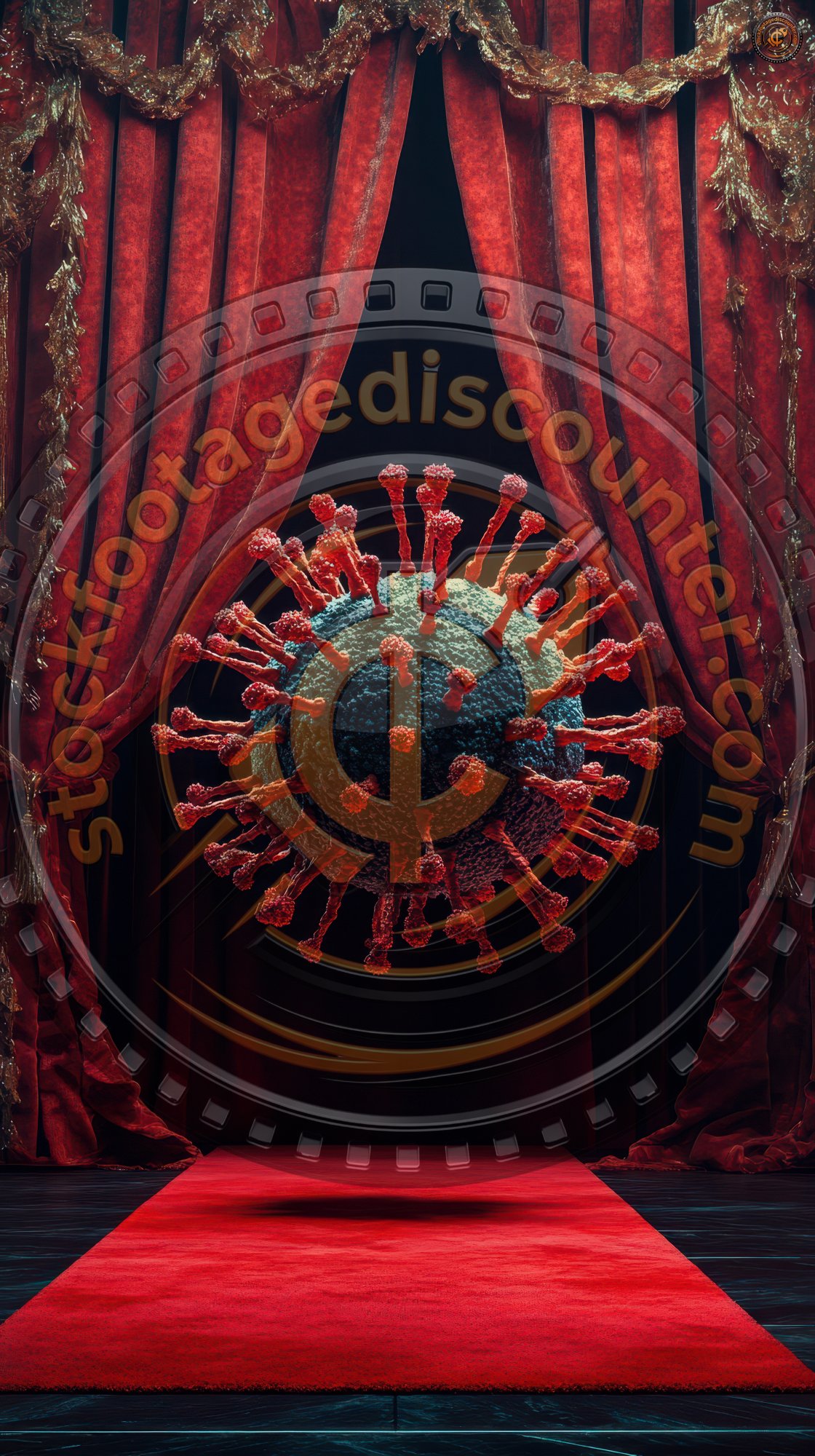 A Microscopic Virus Model Sits On A Dark Red Carp 0aa8eb12 9ab5 46fb 9f83 E9cf77cd779c 3 Gigapixel Standard 6x