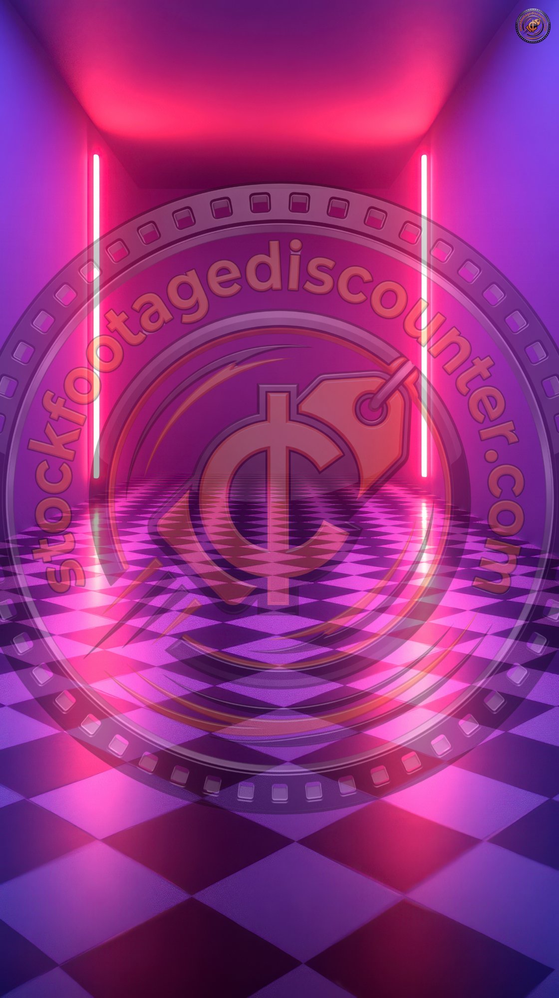 A Neon Lit Room With A Checkered Floor. The Room 7f63985d A89a 4dab Ade4 Bdb24c8961e2 3 Gigapixel Standard 6x Stylut