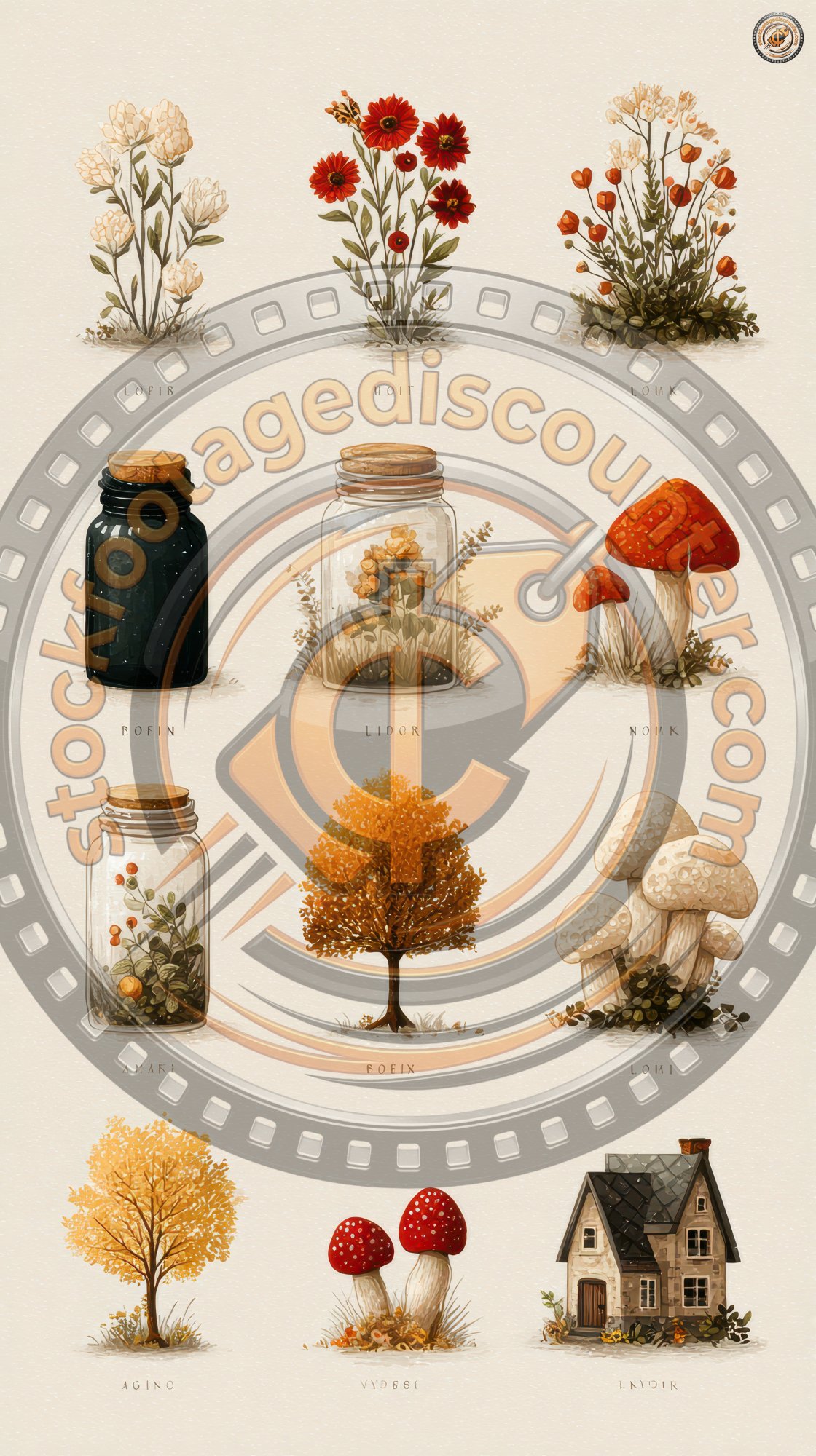 A Set Of Cute Illustrated Icons Featuring Flower 2c7f5e43 B1cd 475f B02a D93b460a54e3 3 Gigapixel Standard 6x