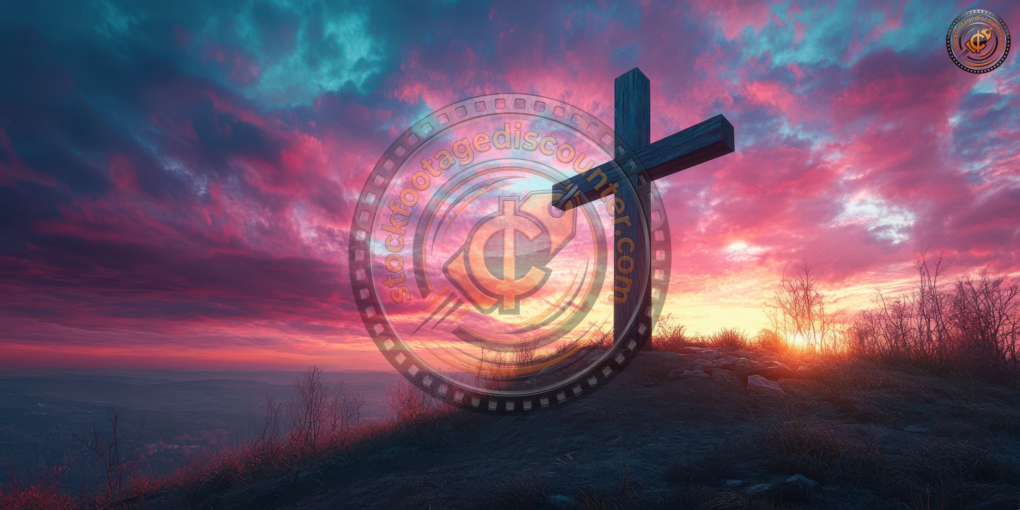 A Wooden Cross On A Hill At Sunset. The Sky Is A Ec6d1dce 6b5a 4ff1 809f 25ea13c4ed52 0 Gigapixel Standard 6x