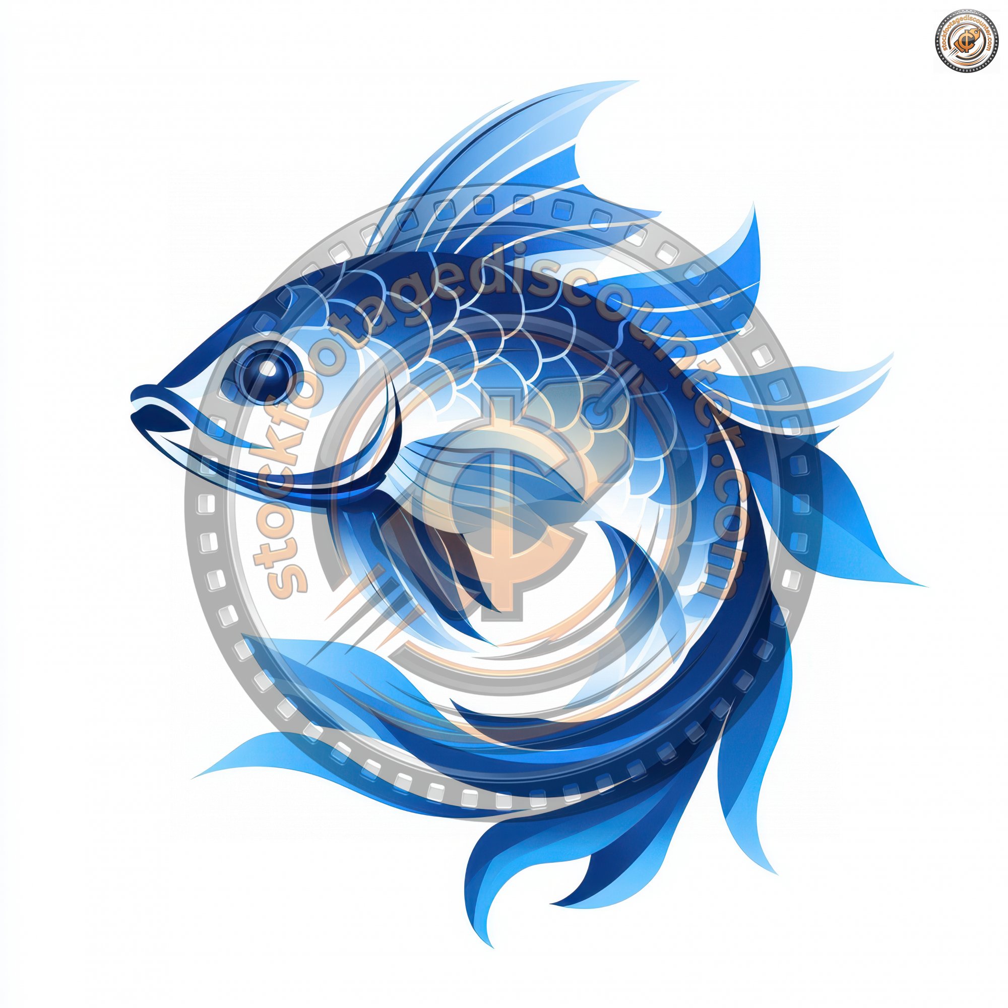 Abstract Creative Blue Or White Logo Icon Fish Si 83c8ce1b 027f 4af2 9f44 D793ecd5f232 1 Gigapixel Standard 6x