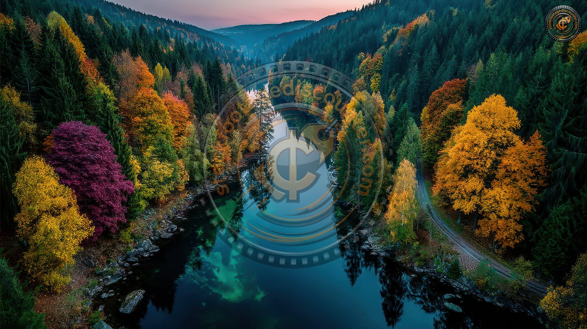 Aerial View Of Thick Forest In Autumn With Road C B65f4d00 E15f 486c 90b7 77e64310ff92 1 Gigapixel Standard 6x