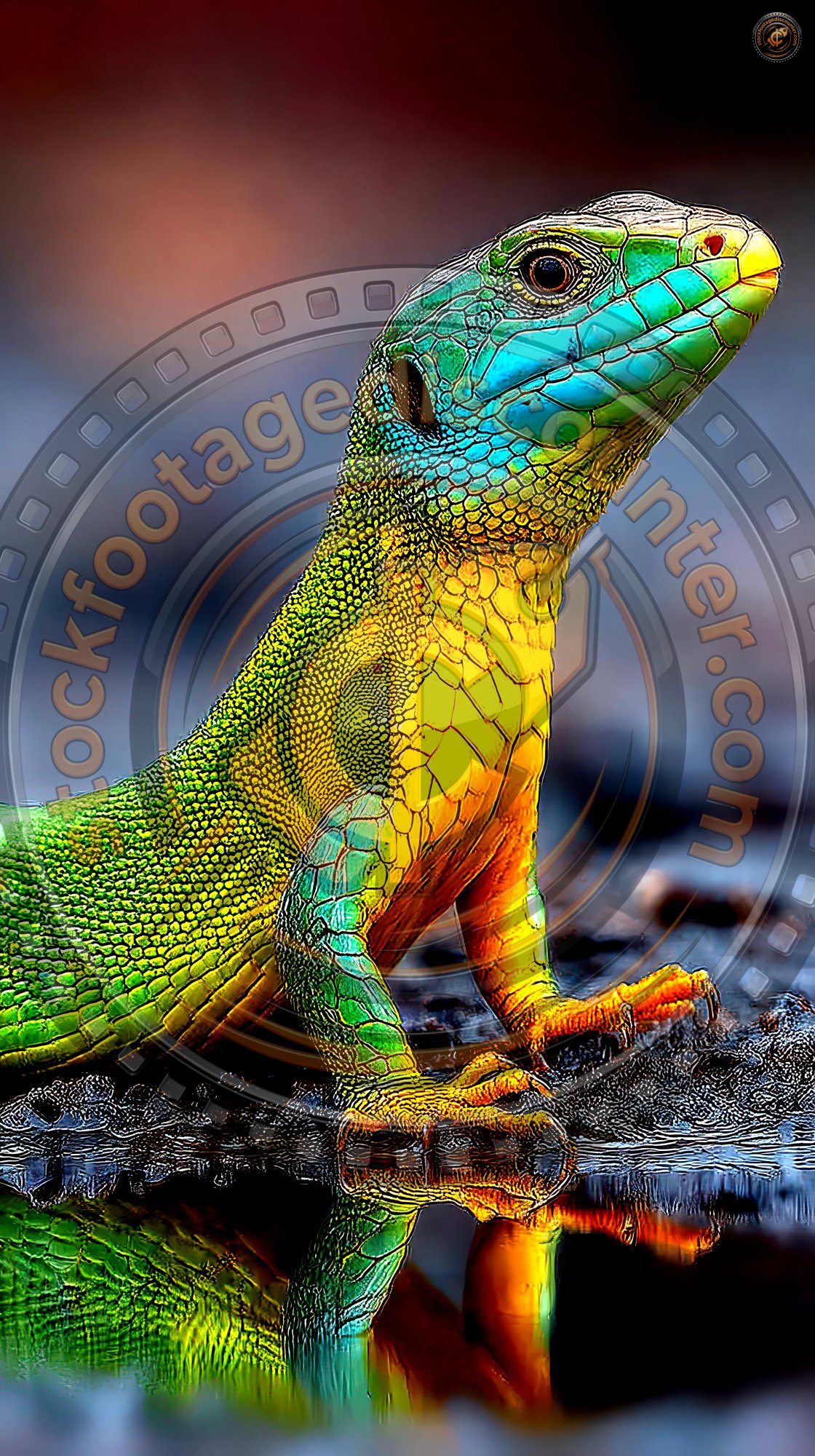 An Beautiful Adult Male Green Lizard Lacert 07b0eca8 Ca7f 4571 A1f2 F6bf23b88559 1 Gigapixel Standard 6x Hc