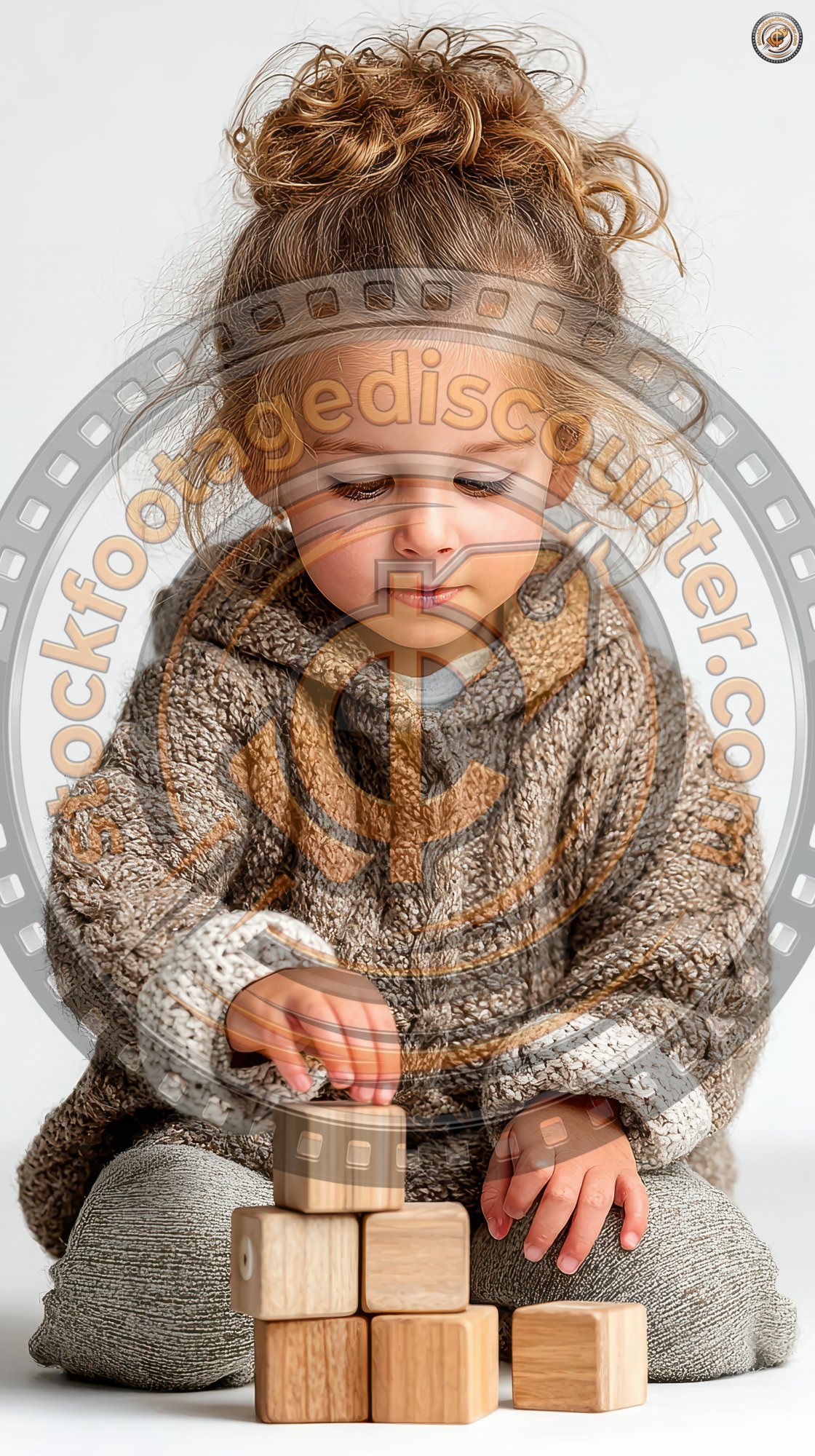 Baby Girl Playing With Wooden Cubes By Left Hand. Play 57f993b5 Ff4b 4164 Ba08 7a15080658e4 0 Gigapixel Standard 6x