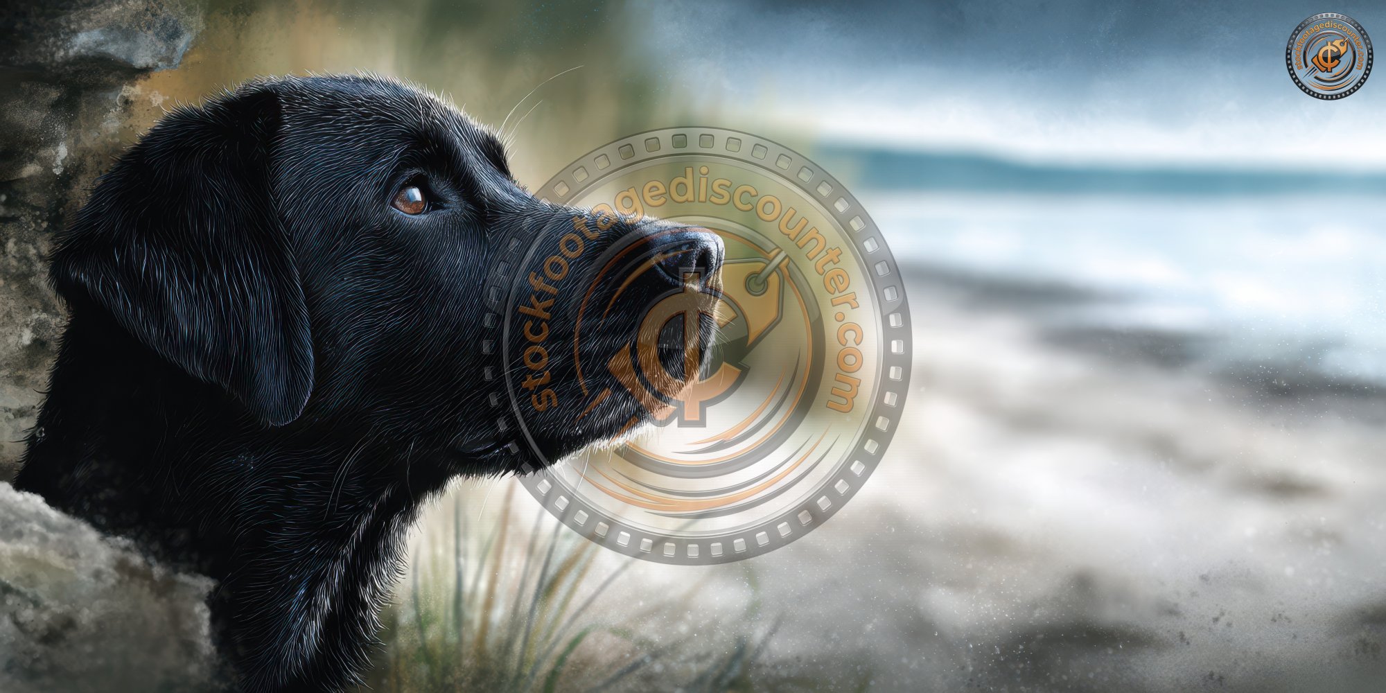 Black Lab At The Beach. Puppy Beach. Ultra Realis Feda9381 53f3 4cc8 A9a8 D87e085512ef 0 Gigapixel Standard 6x