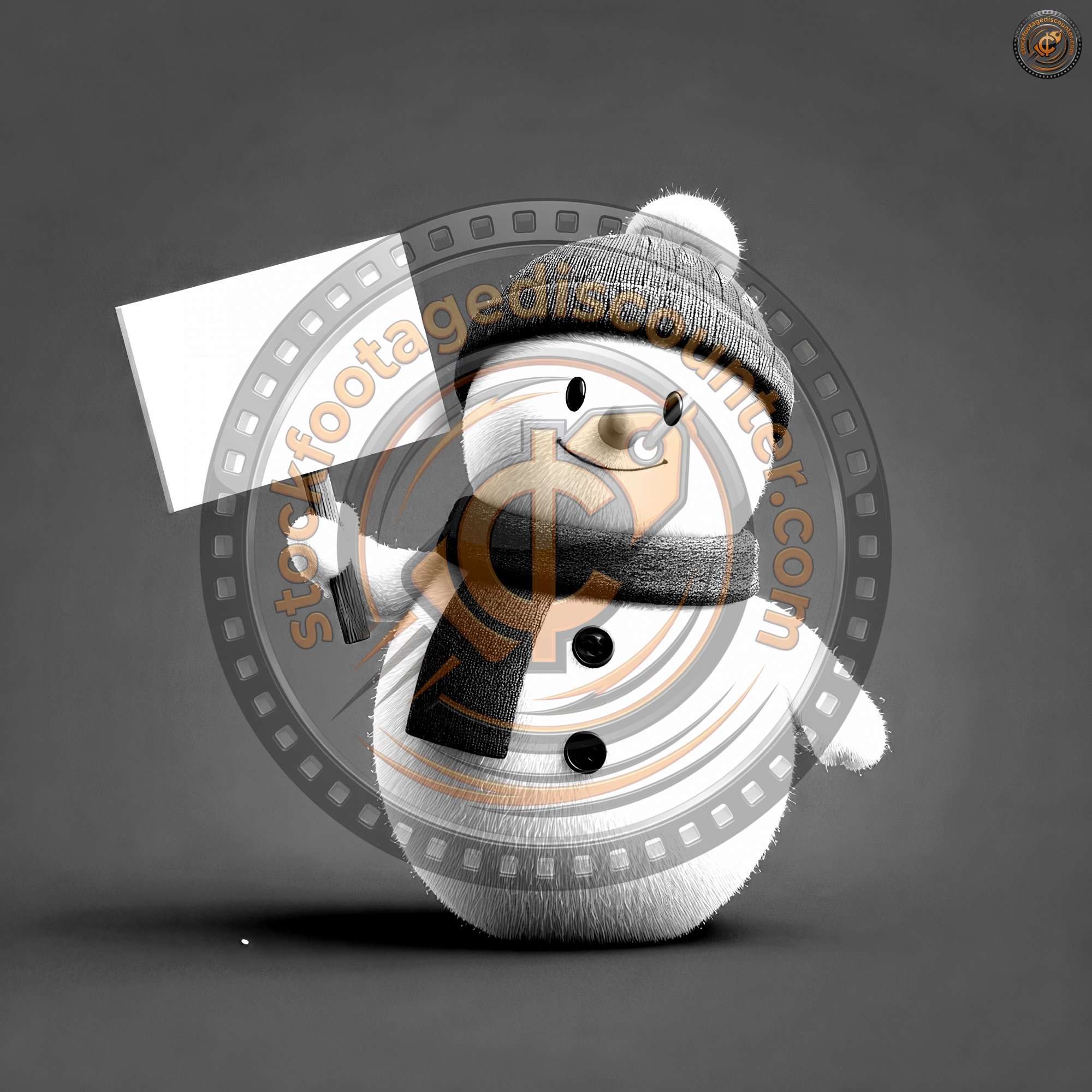 Blue Snowman With Blank Placard. Snowman Icon Set. D526a75f 8f87 42a1 Aee5 0bff3e696f2a 2 Gigapixel Standard 6x Bw