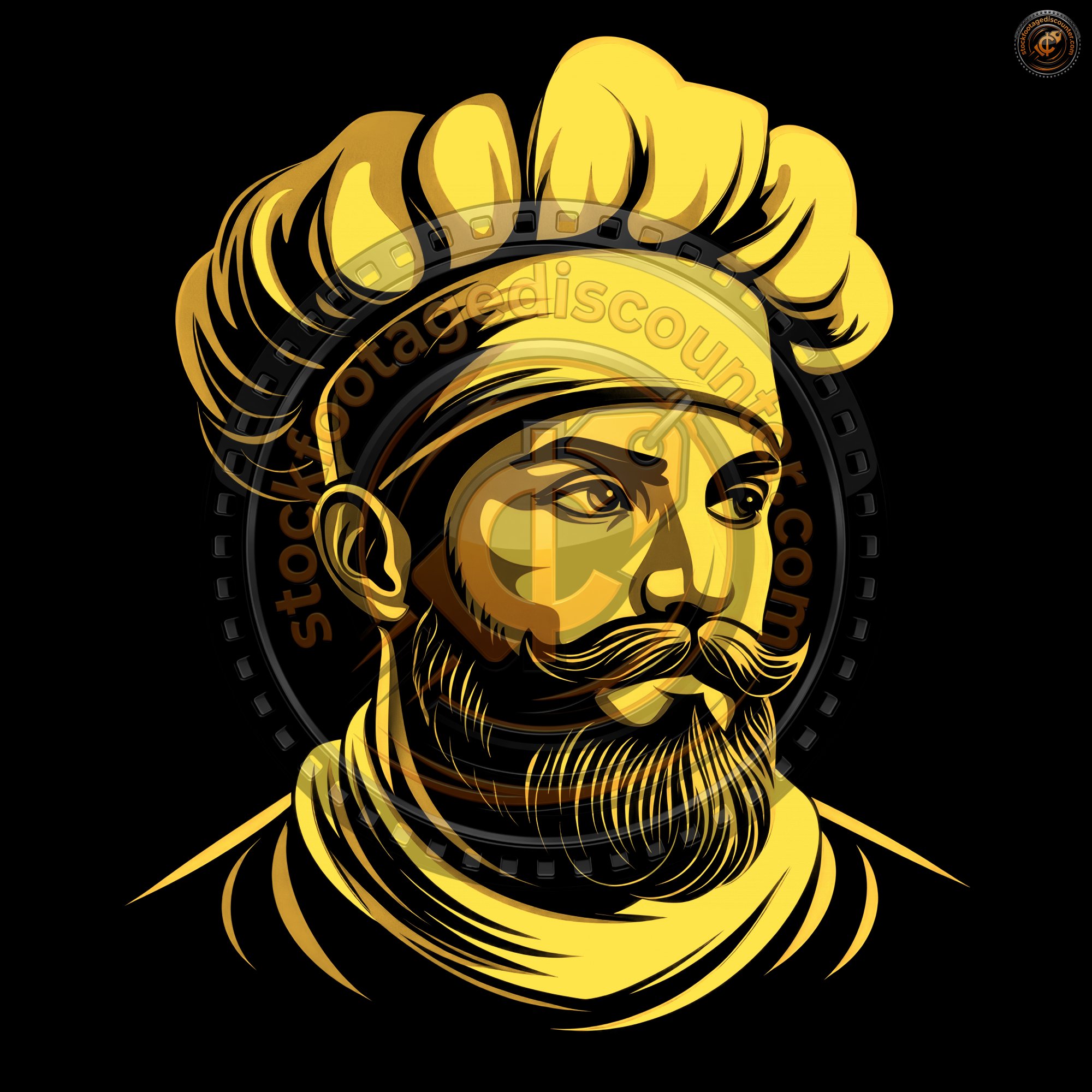 Chef In A Cooking Hat Logo. Kitchen Simple I 71b80675 6213 4a79 B4b9 46cc8fbc2993 3 Gigapixel Standard 6x Gold