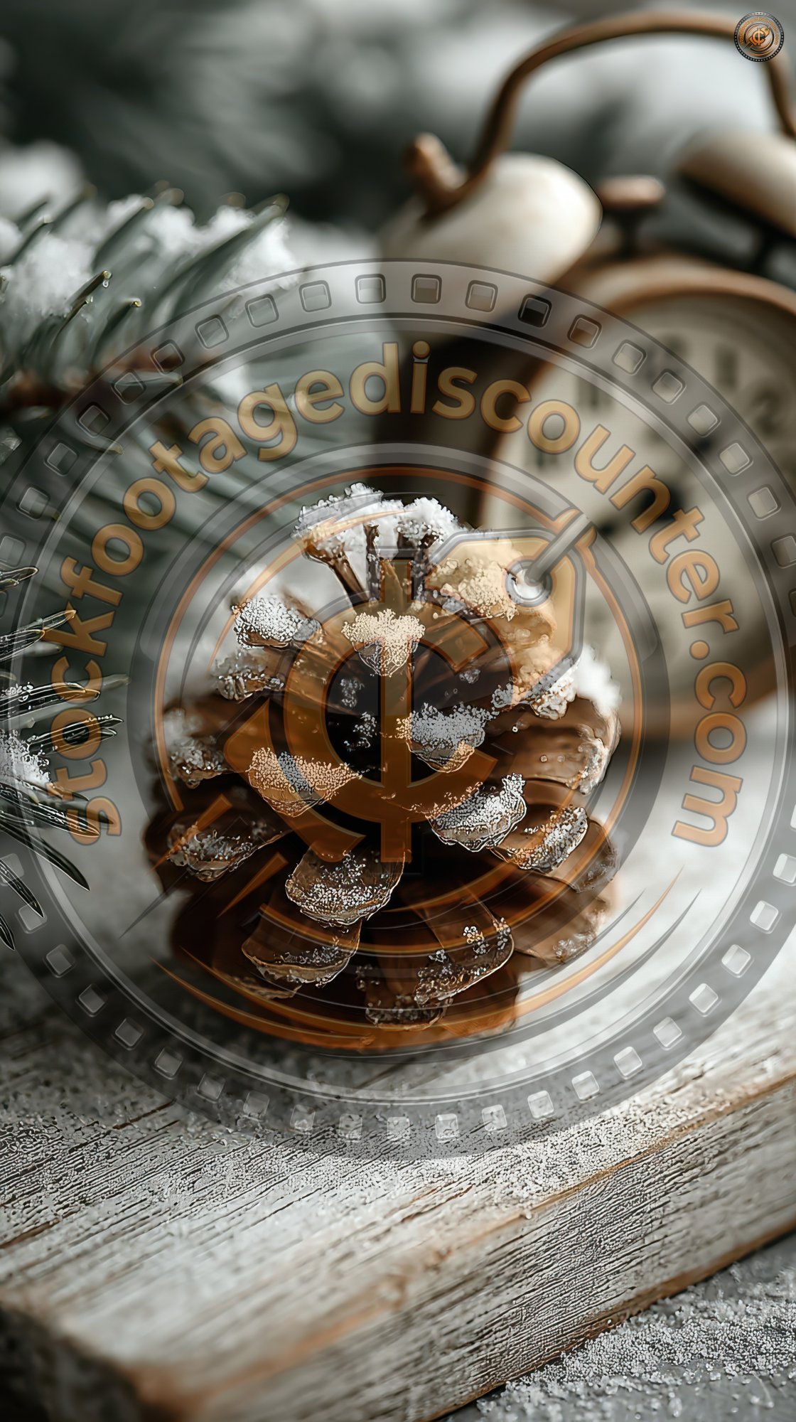 Christmas Tree Branch With Pine Cone In Snow And 81fc8c8f D8da 44fb 84d4 43c88c50f9c2 0 Gigapixel Standard 6x