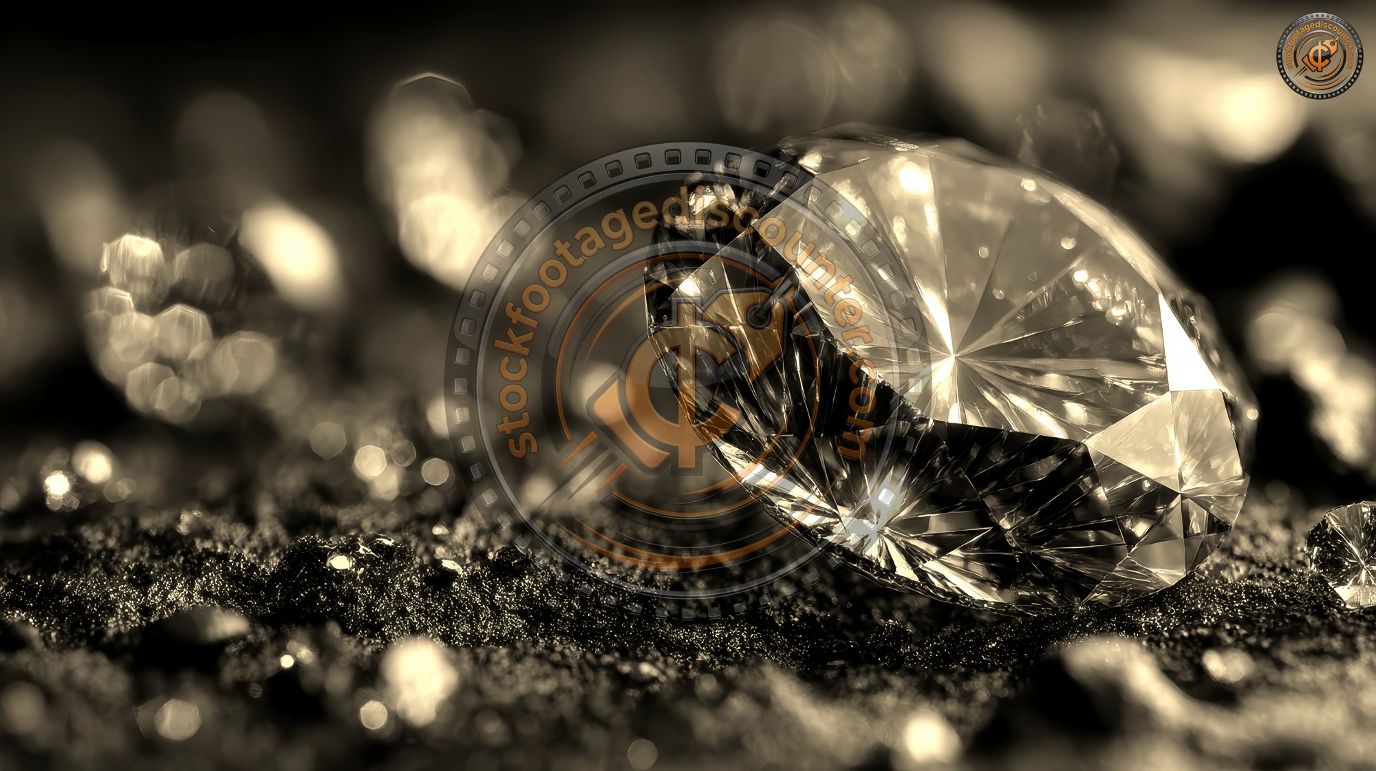 Close Up Of Sparkling Diamonds. Jewelry Close Up. 8bd0caed 2f86 4f38 9043 032629a25572 1 Gigapixel Standard 6x Sepia