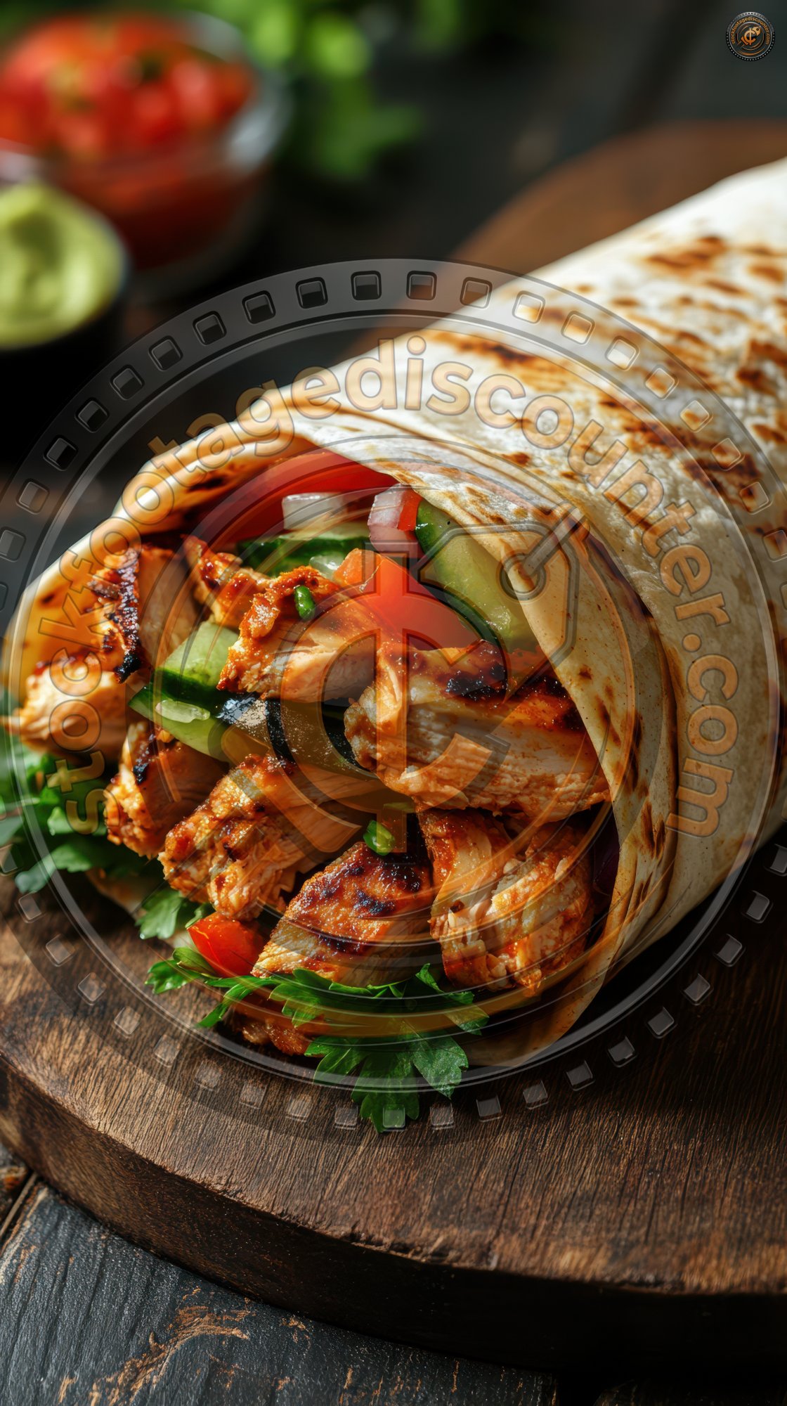 Close Up Of A Delicious Chicken Shawarma Wrap. Ch De4e24e3 C04e 4334 8c35 Ccb947dca1d4 2 Gigapixel Standard 6x