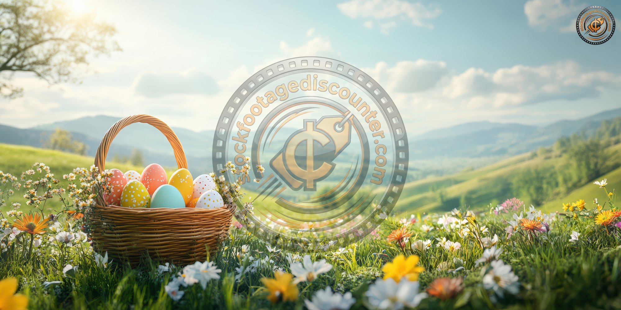 Colorful Easter Egg Basket In Sunny Meadow With W 488820d4 3332 433d A61f D700d6dda15d 0 Gigapixel Standard 6x