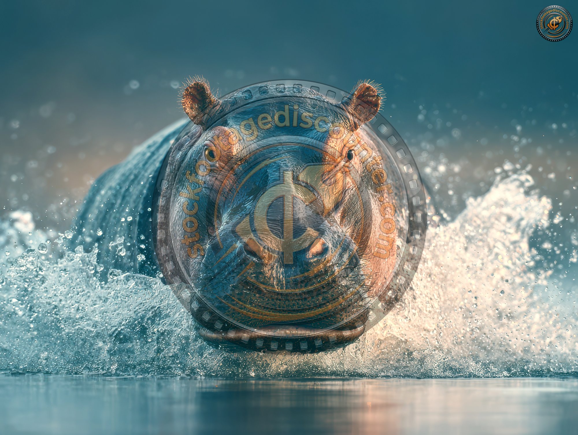 Common Hippopotamus Or Hippo Hippopotamus Amphibi C8241ec5 516f 43ce 8106 6b491ee55372 0 Gigapixel Standard 6x Tealorange