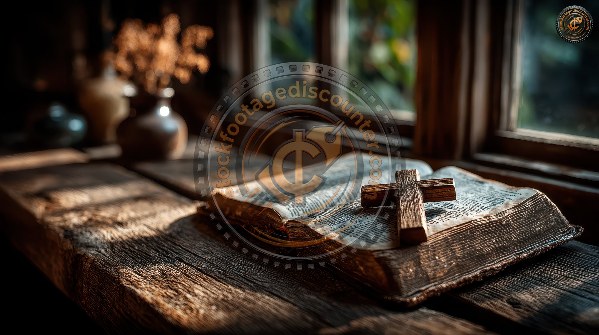 Cross Over Opened Bible On Wooden Table With Wind 60fde60c 1fdc 4306 Bac4 348f80b60a07 2 Gigapixel Standard 6x