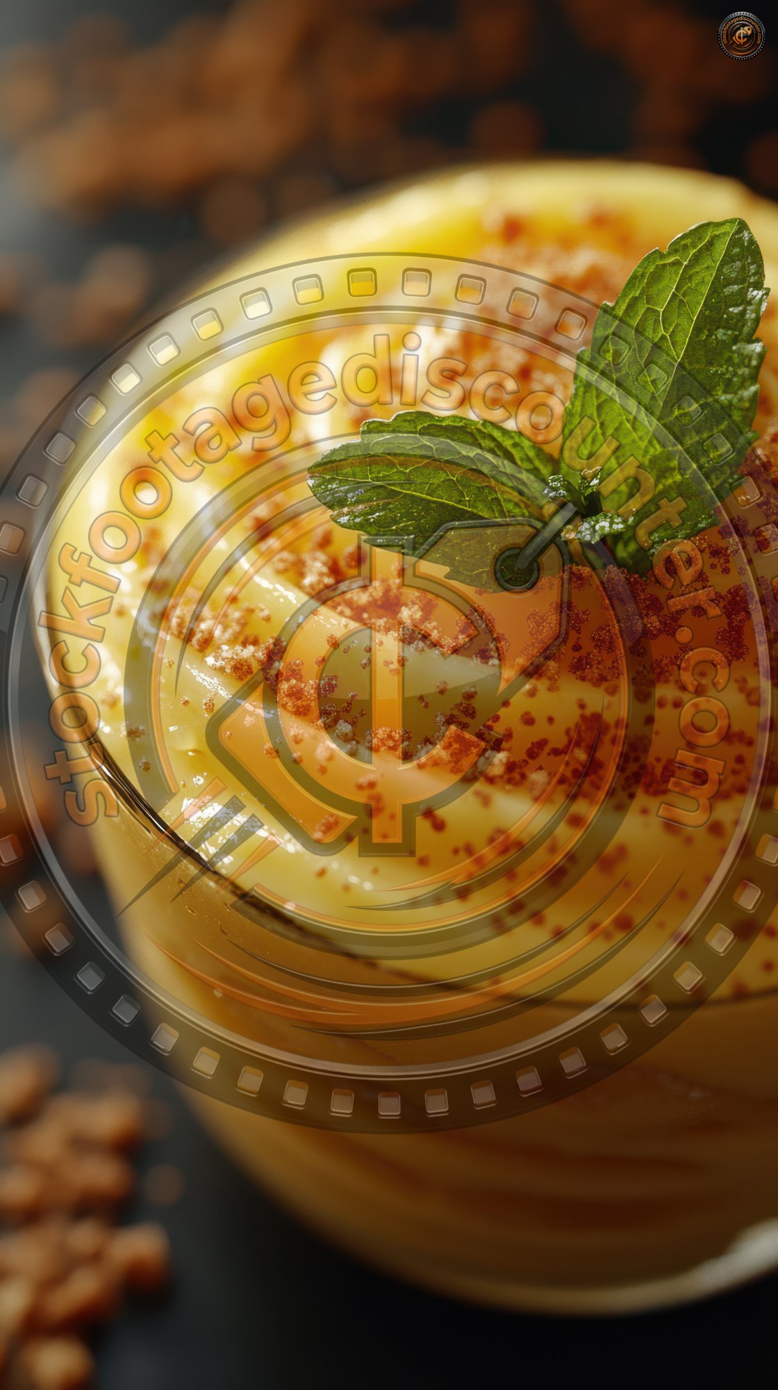 Custard Pudding With Brown Sugar And Mint Leaf.ma F9f14d28 Cf44 4b58 86a3 61244b1e44fc 3 Gigapixel Standard 6x