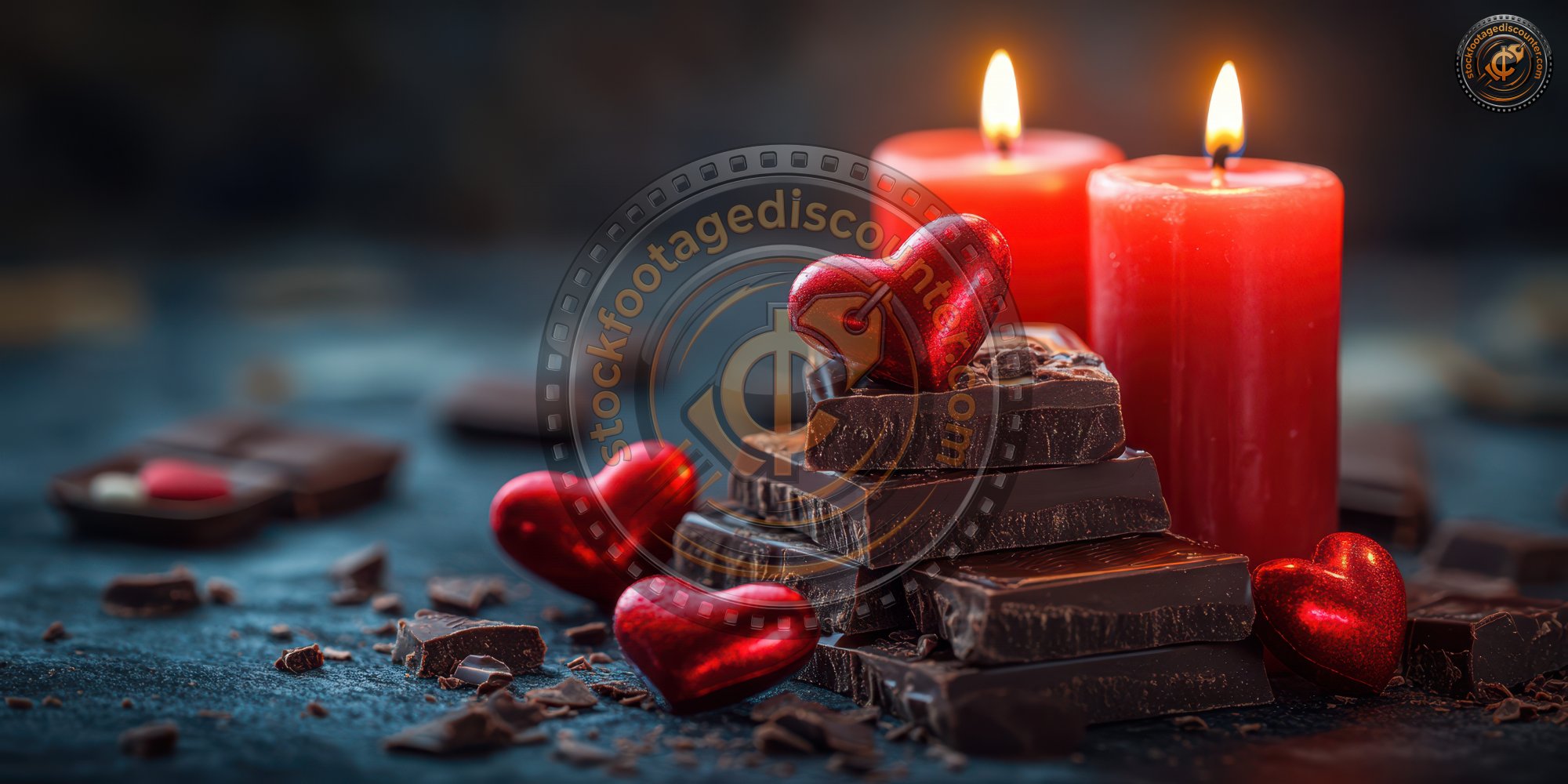 Dark Chocolate Hearts And Bars With Glowing Red C 9c363755 9923 4ec9 90b3 20dd2d861c5f 0 Gigapixel Standard 6x