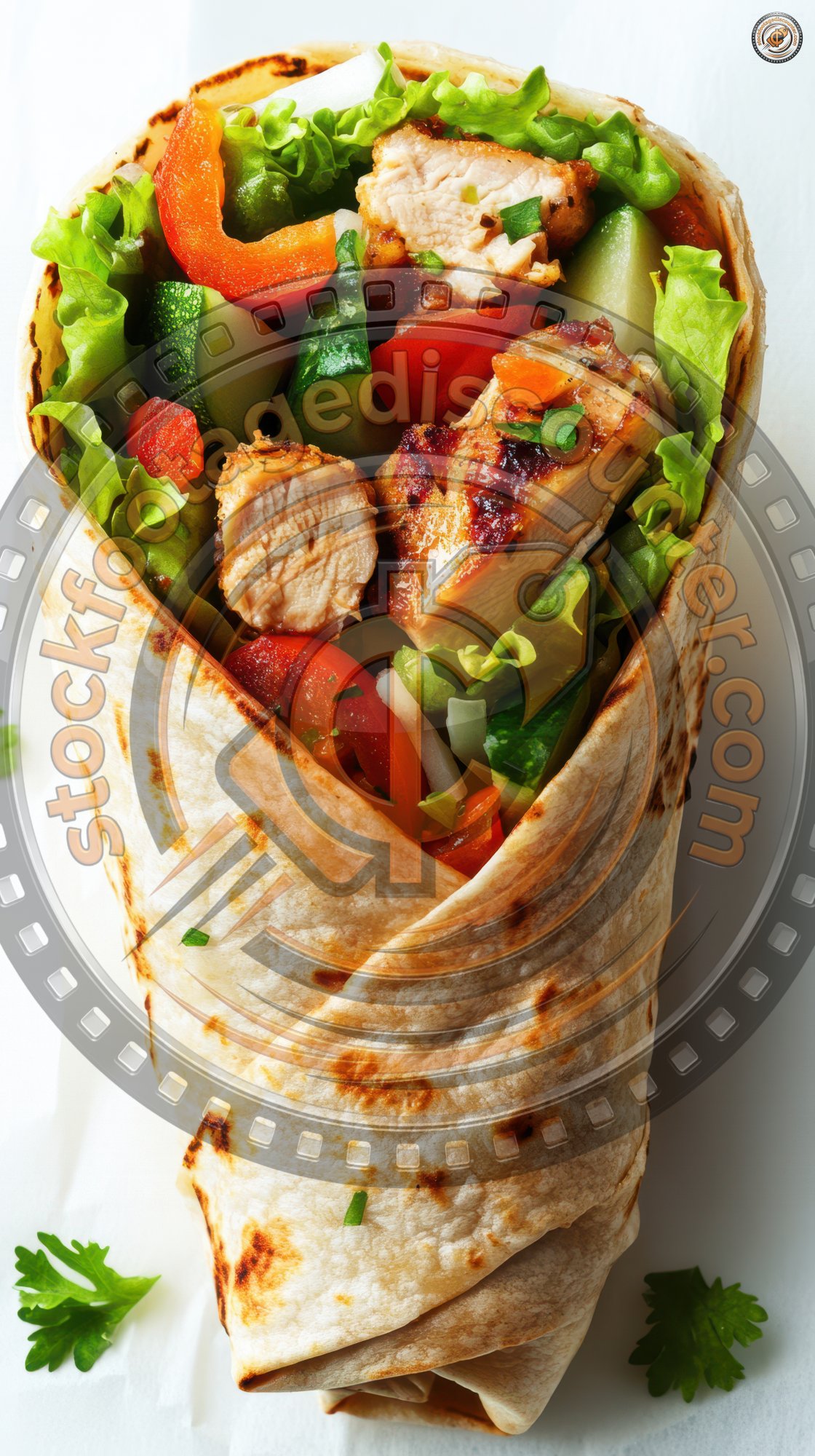Fresh Chicken Wraps With Vegetables And Herbs On A28c0c14 A2d2 4291 89f9 759240571a3b 3 Gigapixel Standard 6x