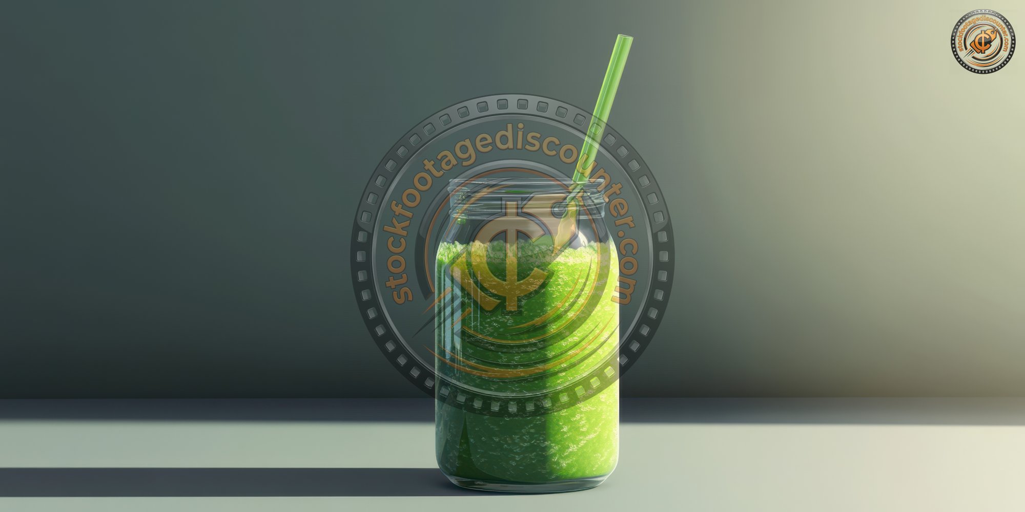 Fresh Green Smoothie In A Glass Jar With A Straw On A Gray Background Healthy Detox Drink With Spinach And Kale Smoothie 1735992420 Gigapixel Standard 6x