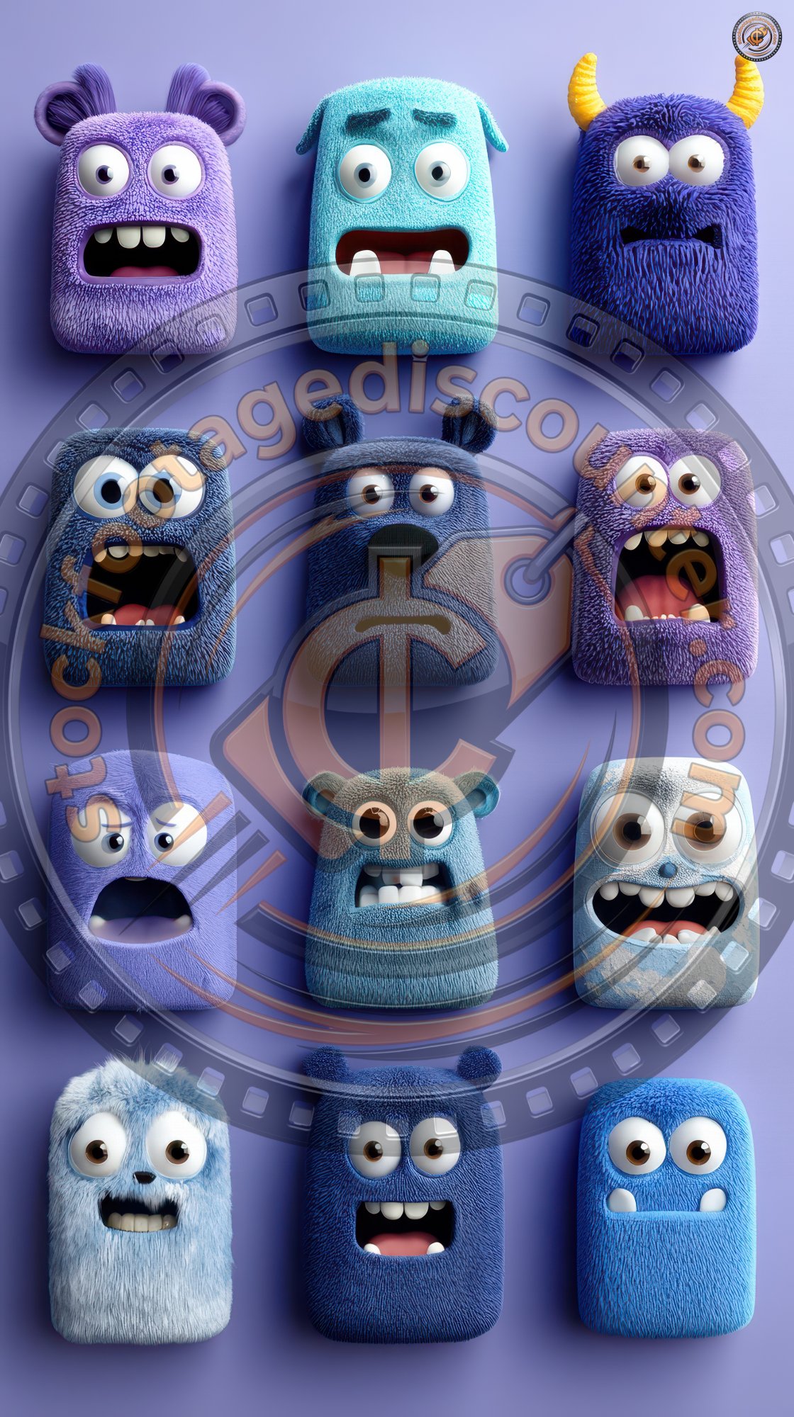 Funny 3d Monster Emoji Faces In Purple And Blue 09785017 07af 419d B9a3 3adf2d30c746 0 Gigapixel Standard 6x