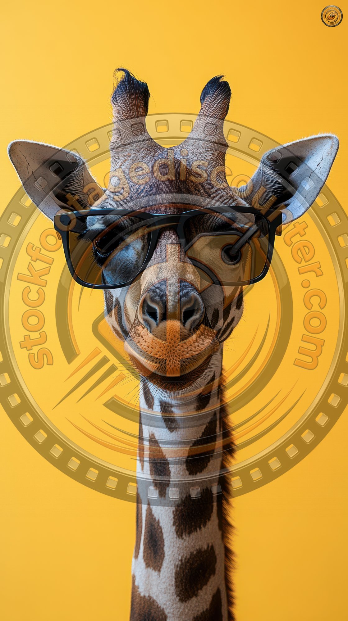 Funny Giraffe In Sunglasses On A Yellow Background D27db1c4 7222 4196 9440 44fae33fbe6f 3 Gigapixel Standard 6x