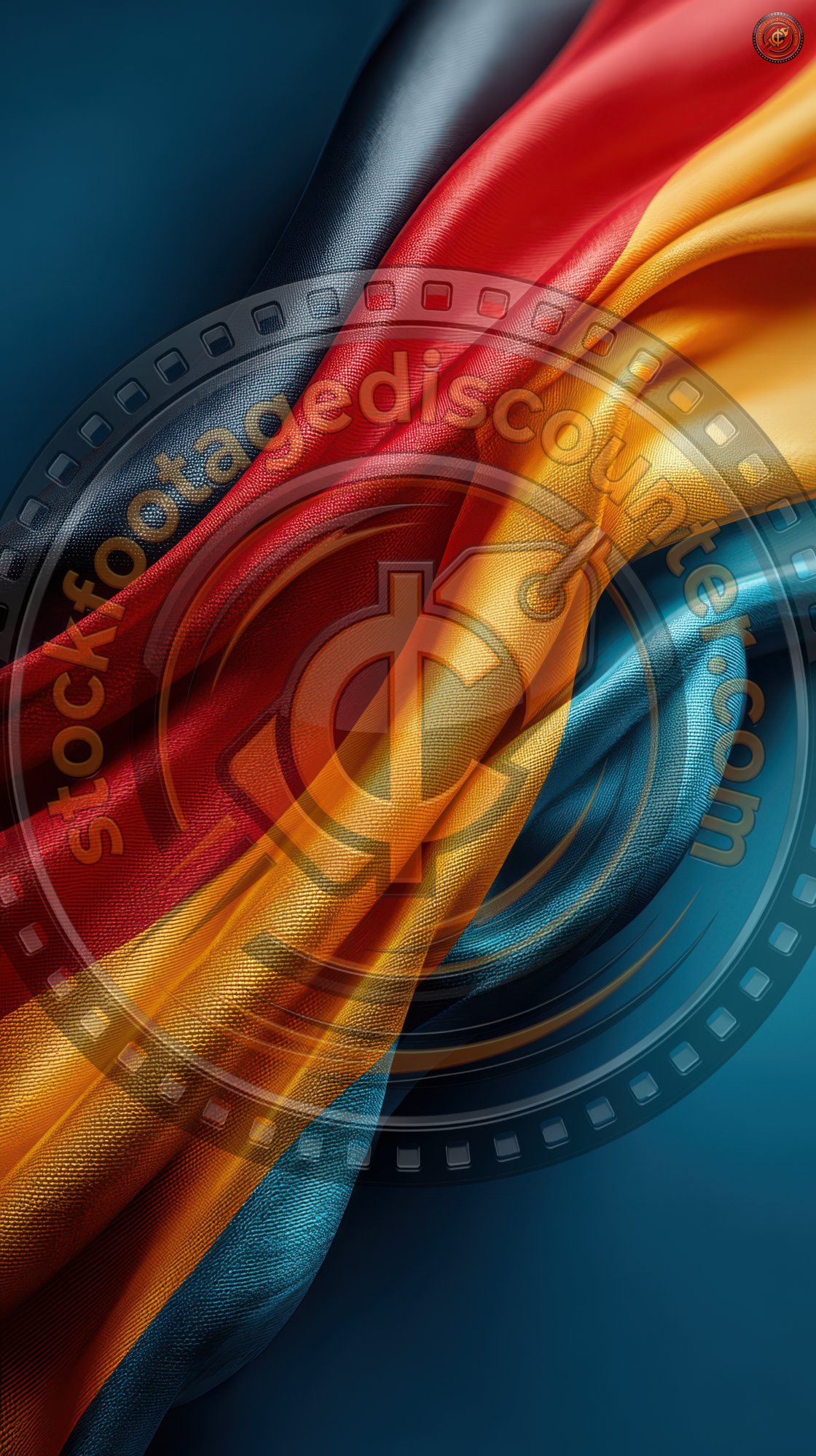 German Table Flag On Blue Background. German Flag 2b16714a 46bf 4bd3 B7f2 8909fd528d7b 2 Gigapixel Standard 6x