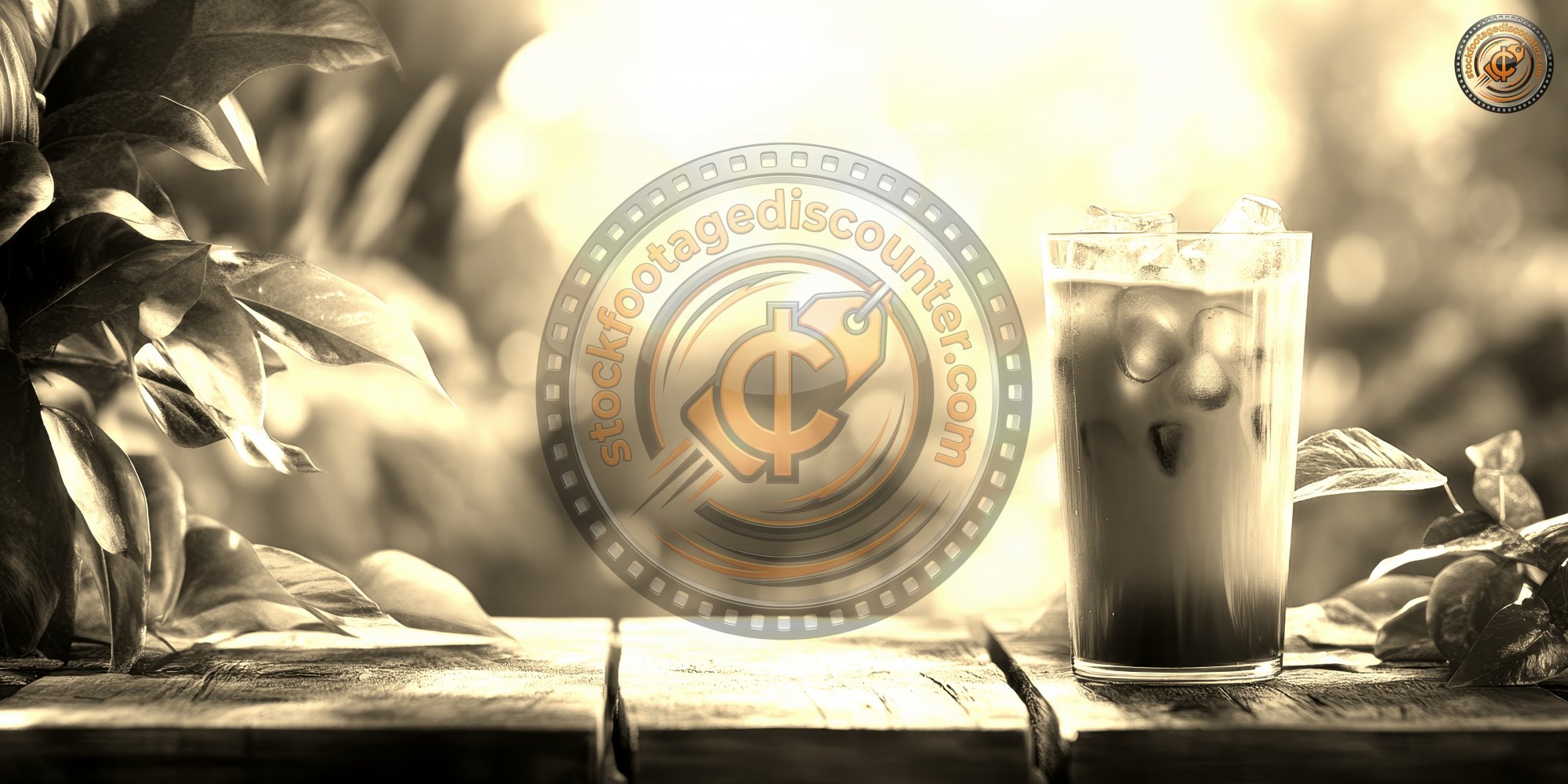 Glass Iced Coffee On Wood Table Green Nature Back 3105be42 870d 44da 8b7e 2722c4ebe335 0 Gigapixel Standard 6x Sepia