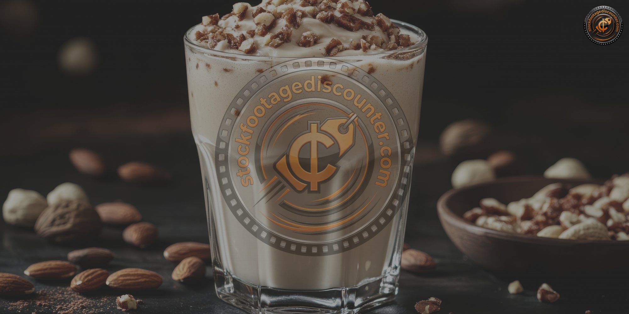 Glass Of Sweet Milk Cocktail With Nuts Isolated A C5533849 B4be 4334 832b Ea36e7eb74ae 1 Gigapixel Standard 6x Lc