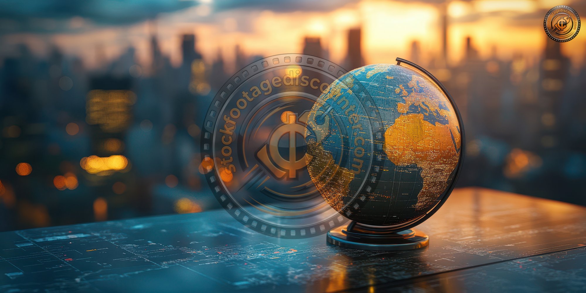 Globe Is On A Table With A City In The Background F96ffcf3 A56b 4c82 8b1d 73719964a392 0 Gigapixel Standard 6x