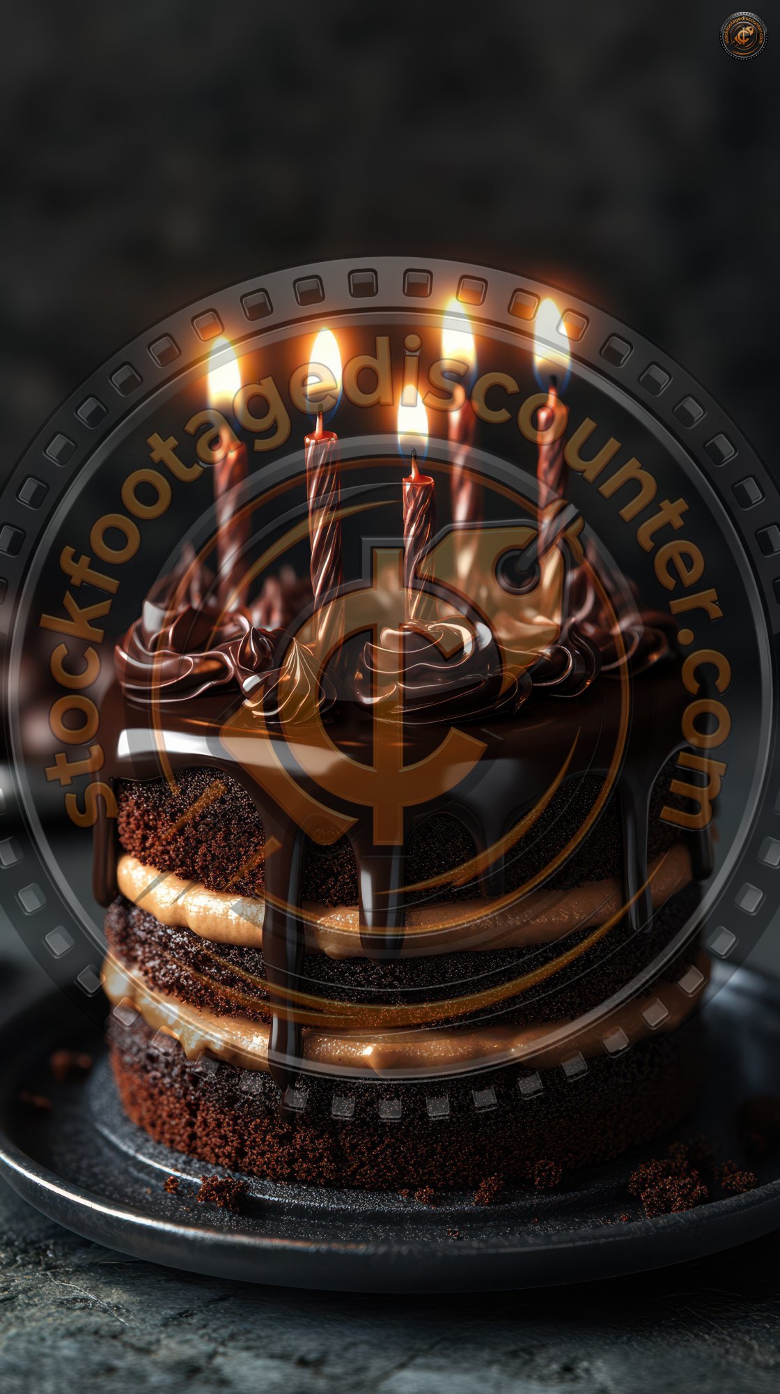 Happy Birt Ay Lit Candles On Chocolate Cake. Hap 69c904d3 A694 4ba5 834d 1944168d2307 0 Gigapixel Standard 6x