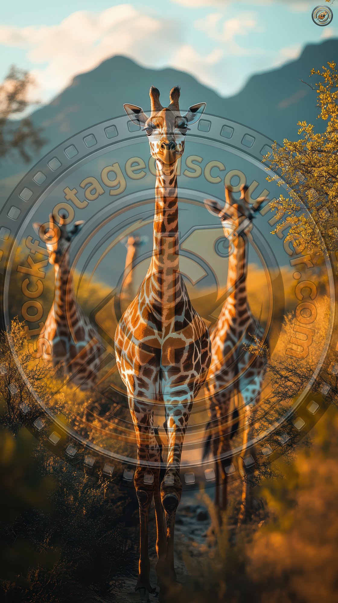 Herd Of Giraffes Walking In Arid Kenyan Savannah. G 9b3be43a Da22 4c89 8f48 Aa5a1702d150 1 Gigapixel Standard 6x