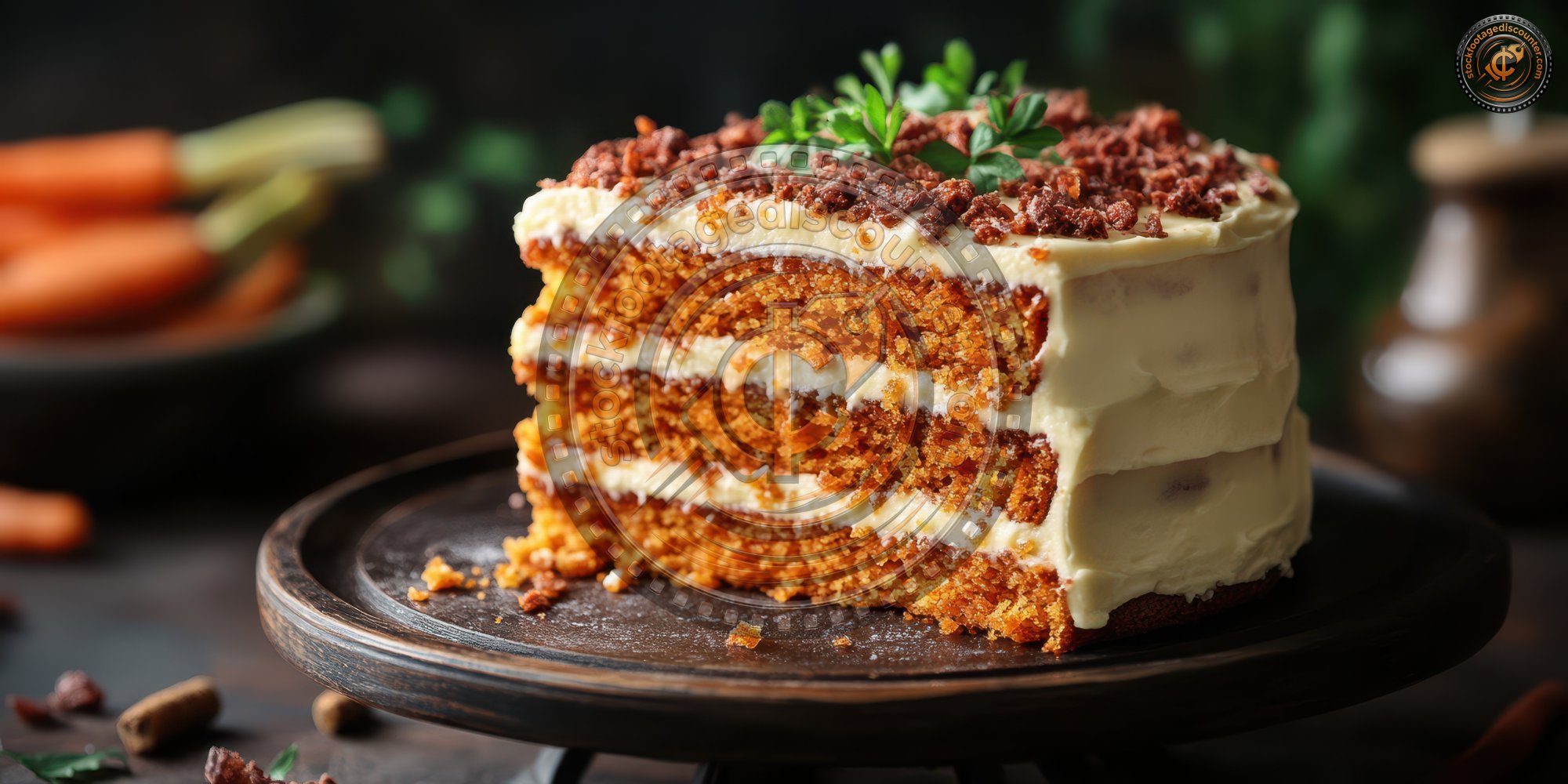 Homemade Carrot Cake. Cake. Ultra Realistic. Phot 4df4880a 820b 48b5 8347 B7f14a18eeb9 3 Gigapixel Standard 6x