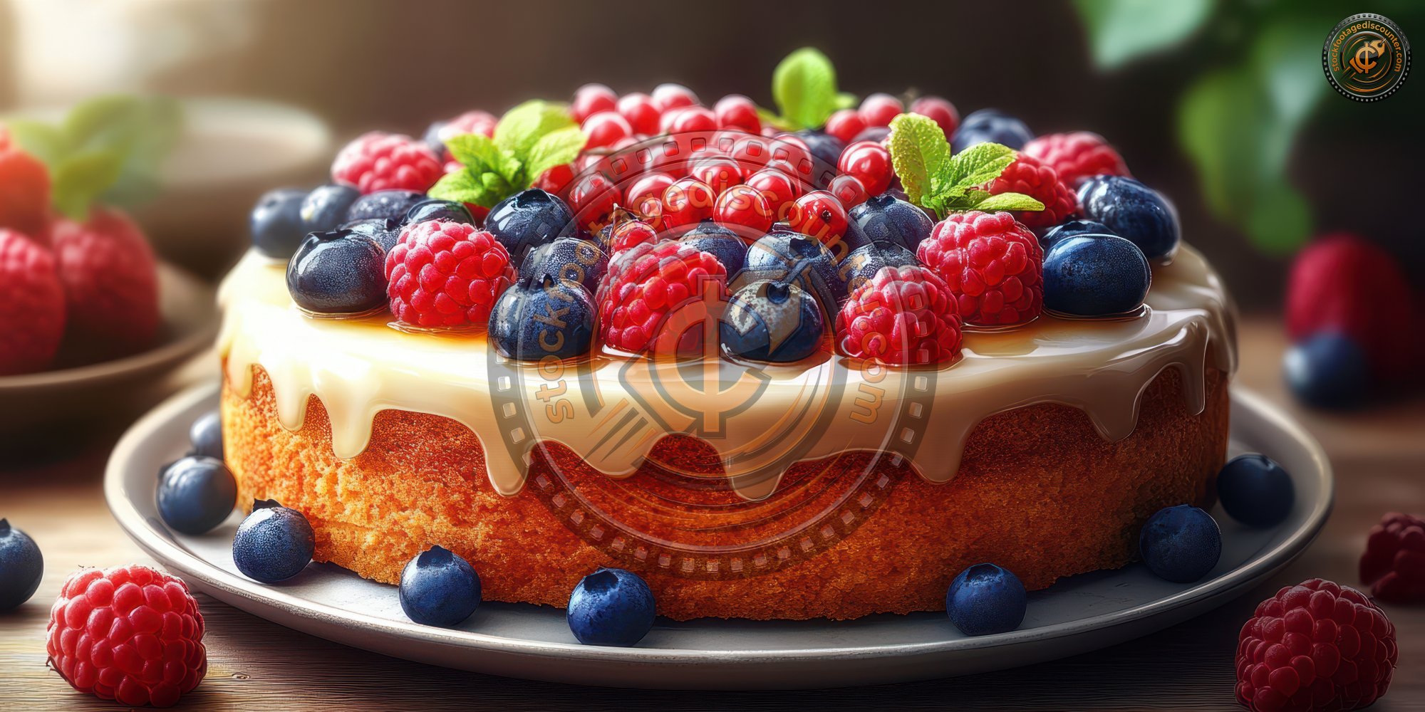 Homemade Honey Cake With Custard And Fruit. Cake. 963de3ea 32cc 41ab 99ac 49b819a1966d 1 Gigapixel Standard 6x