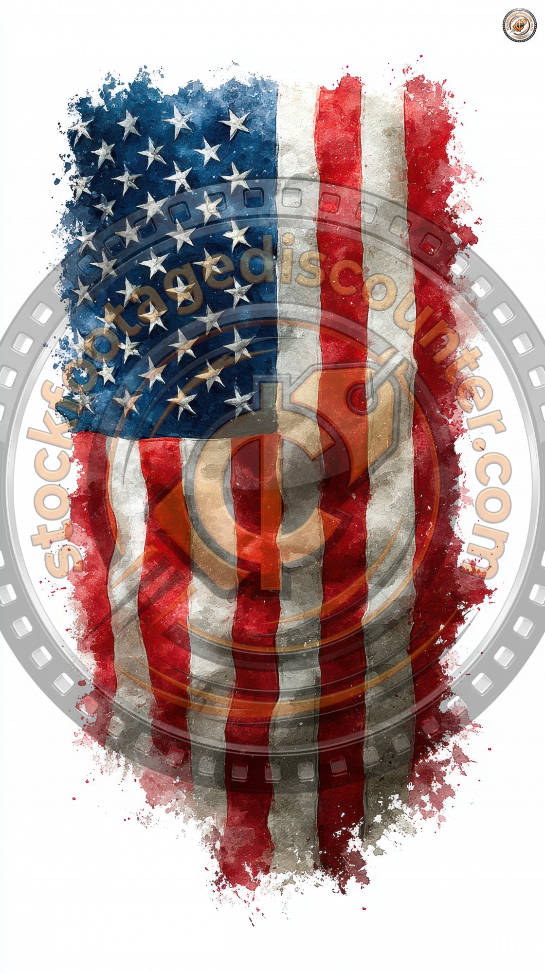 Illustration Of Watercolor Usa Flag With Grungy E 102ffd17 D588 407e Bfd9 C46ec17cc406 2 Gigapixel Standard 6x