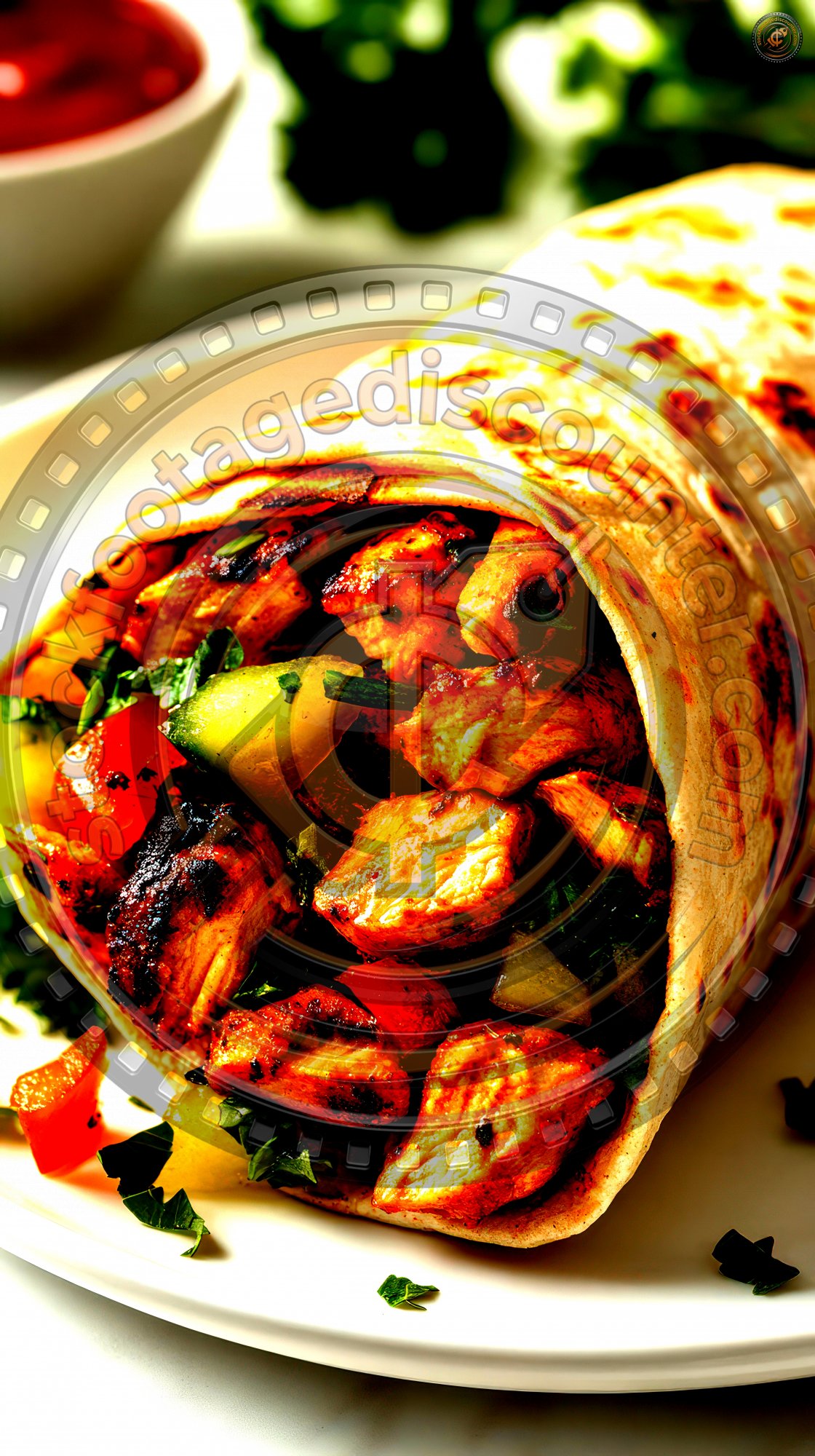 Juicy Chicken Shawarma Doner Kebab Wrapped In A W 0e9f1b0a C79b 4366 81f2 84e27020d7c9 2 Gigapixel Standard 6x Hc