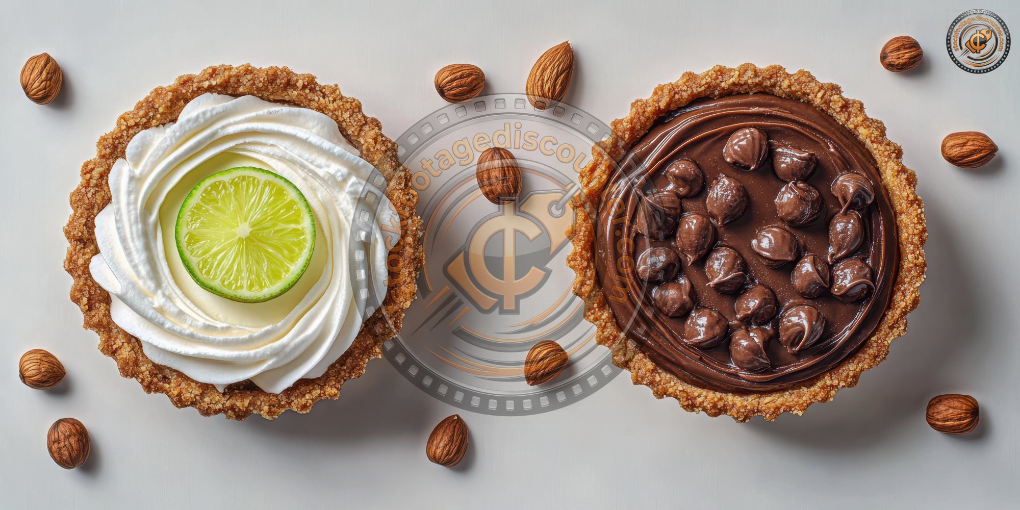 Key Lime Pie And Chocolate Hazelnut Cheesecake Desserts From Above Icecream With Nuts Ultra Realistic Photorealistic Ar 1737664247 Gigapixel Standard 6x