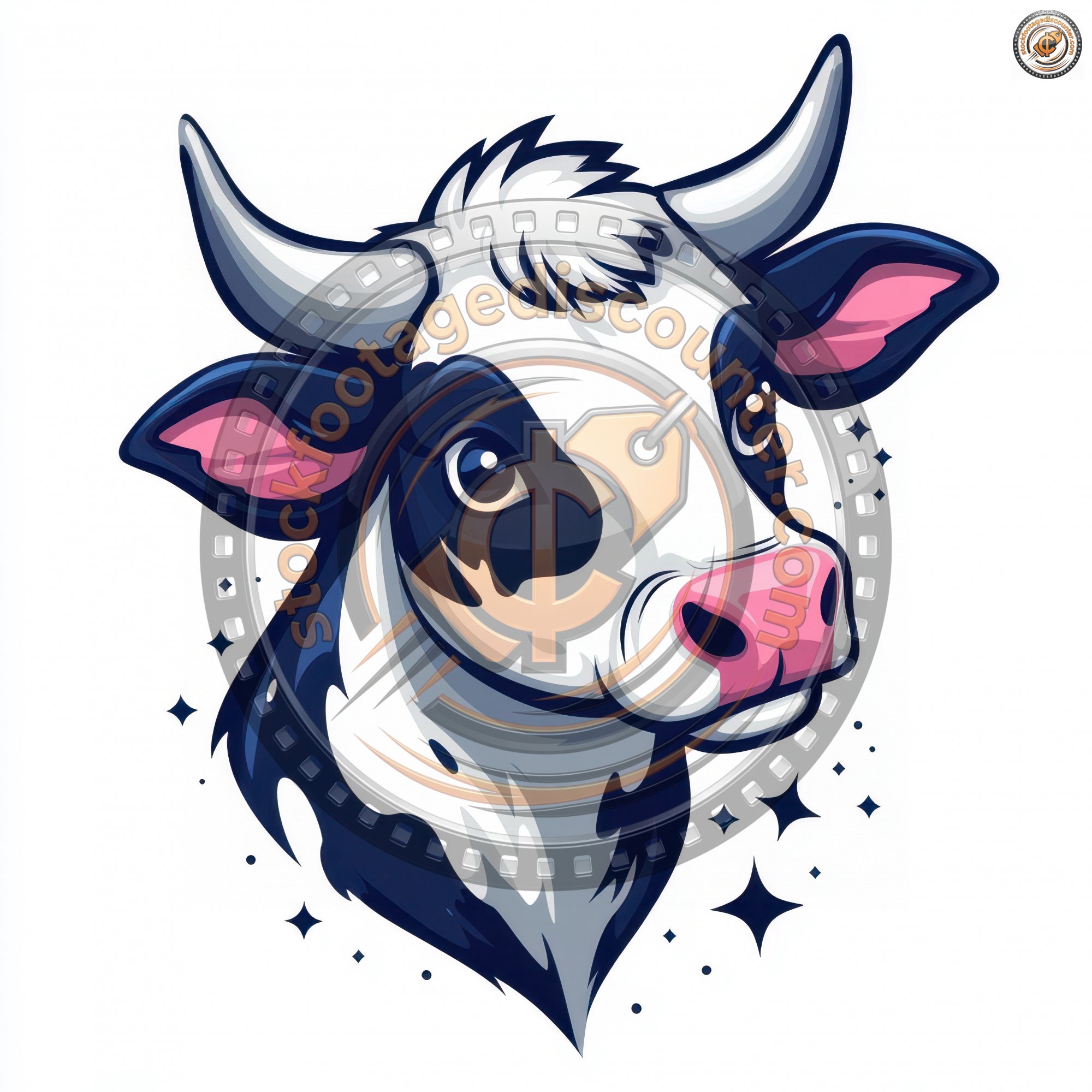 Logo Design Element Cow Fresh Milk. Animal L A5e094fe F1e7 4798 8021 78880f094082 1 Gigapixel Standard 6x