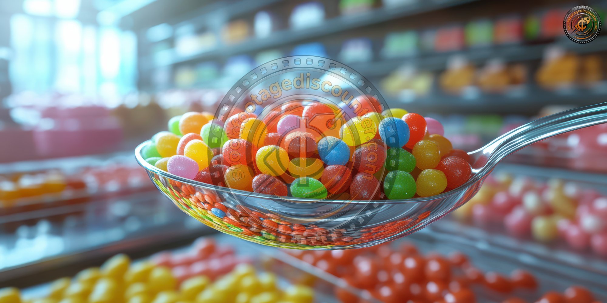 Multicolored Candy Sweet Drops On Metal Scoop Close Up In Store Candy Ultra Realistic Photorealistic Ar 2 1 Stylize 250 1737494594 Gigapixel Standard 6x