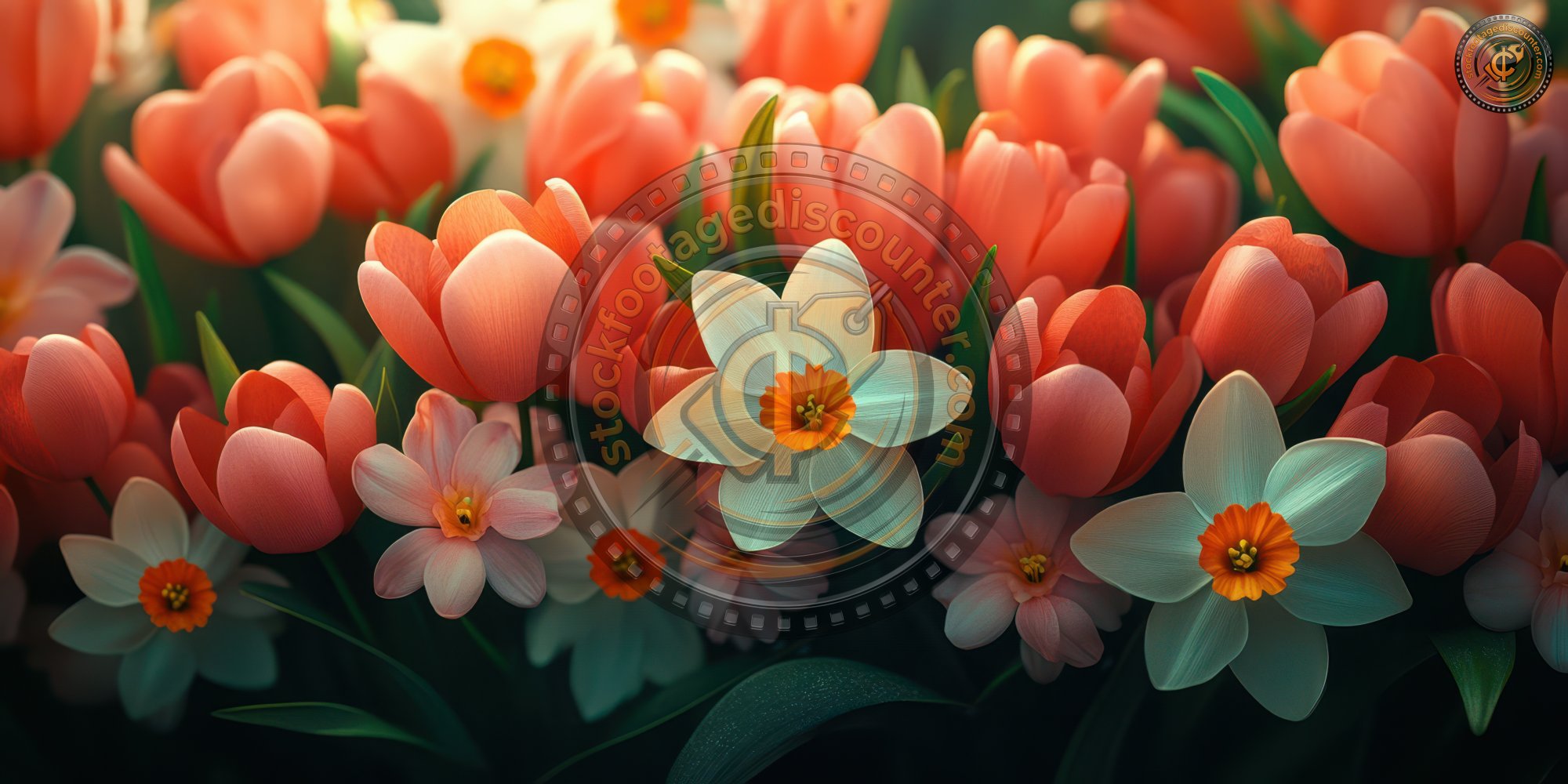 Narcissus And Tulips For Easter. Easter Ornament 24ce3667 544c 4a25 B137 3044b8733d40 1 Gigapixel Standard 6x