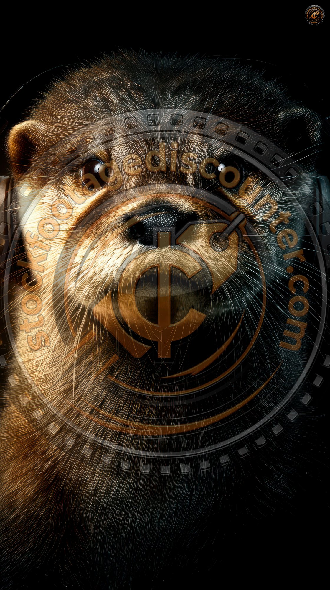 Otter Wearing Headphones Isolated On Black Backgr 7f92285c Ed0f 4a71 9383 9e99888f21db 2 Gigapixel Standard 6x