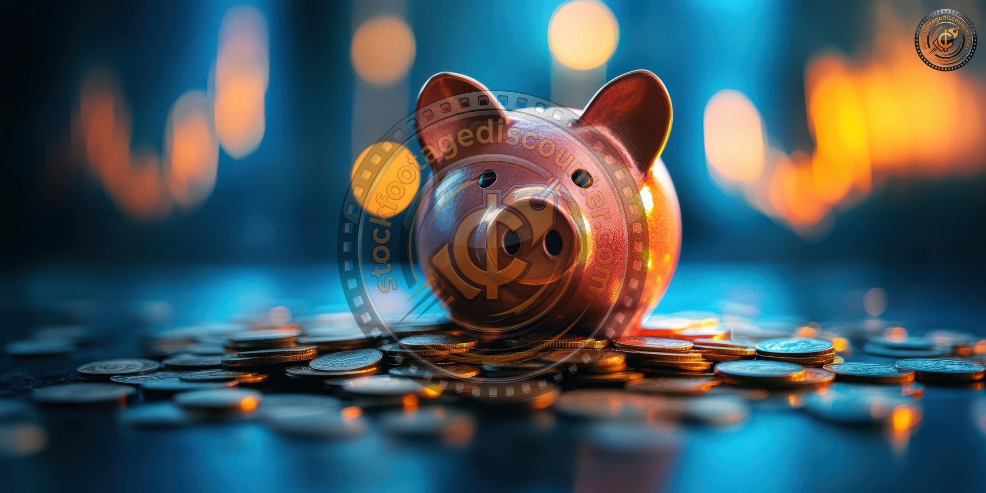 Piggy Bank Around With Pile Of Coins With Ye C843eef6 Be81 4e6b 83c4 107ae22f58ec 0 Gigapixel Standard 6x