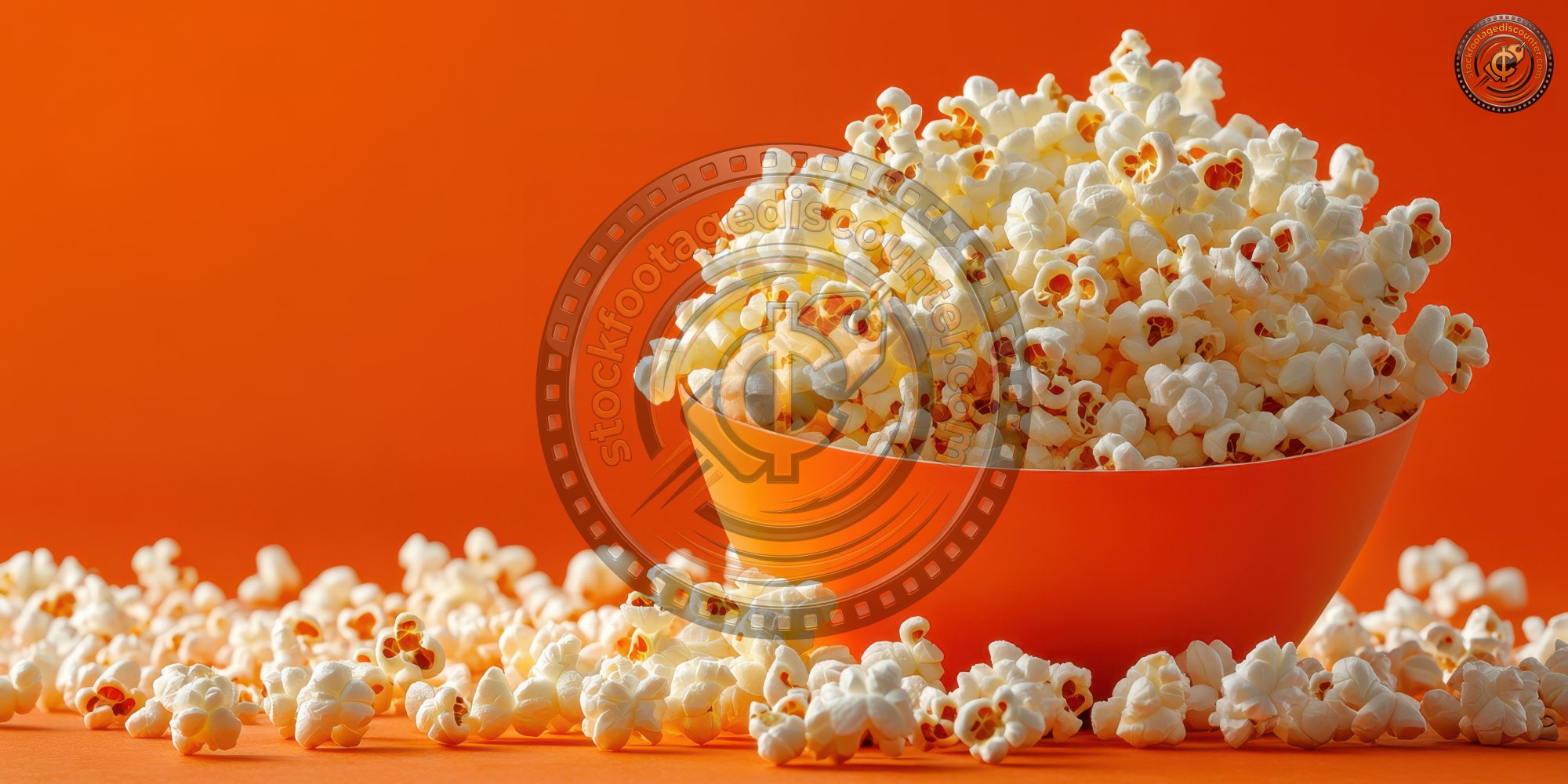 Popcorn On An Orange Background. Popcorn. Ultra R E1edccaa Da7b 4a2e 981b 708d20aacba4 0 Gigapixel Standard 6x