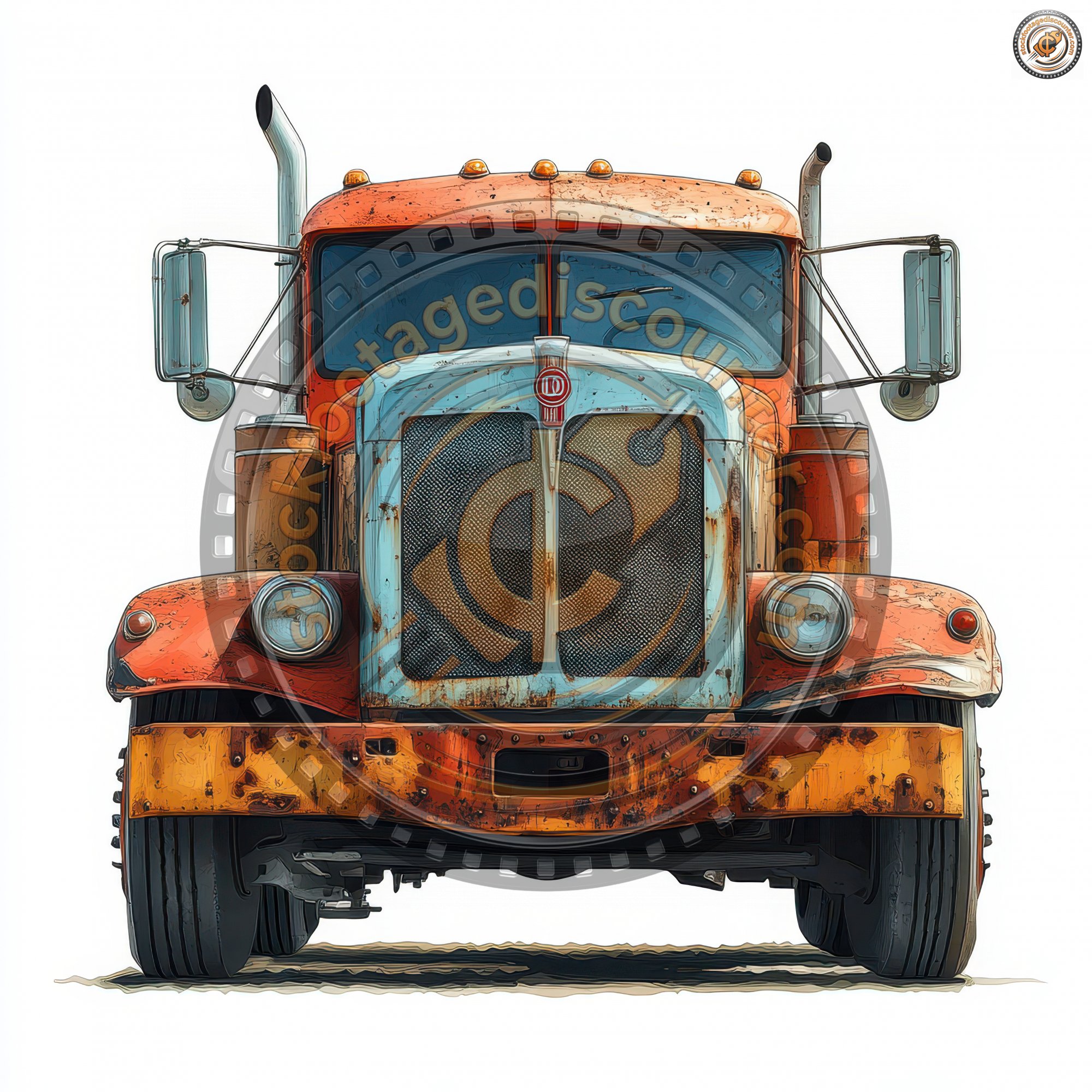 Rusty Old Argo Truck Front Silhouette Flat Vector 4f8550cb 819f 4cb9 Ac4e 8ab44b46d3aa 0 Gigapixel Standard 6x